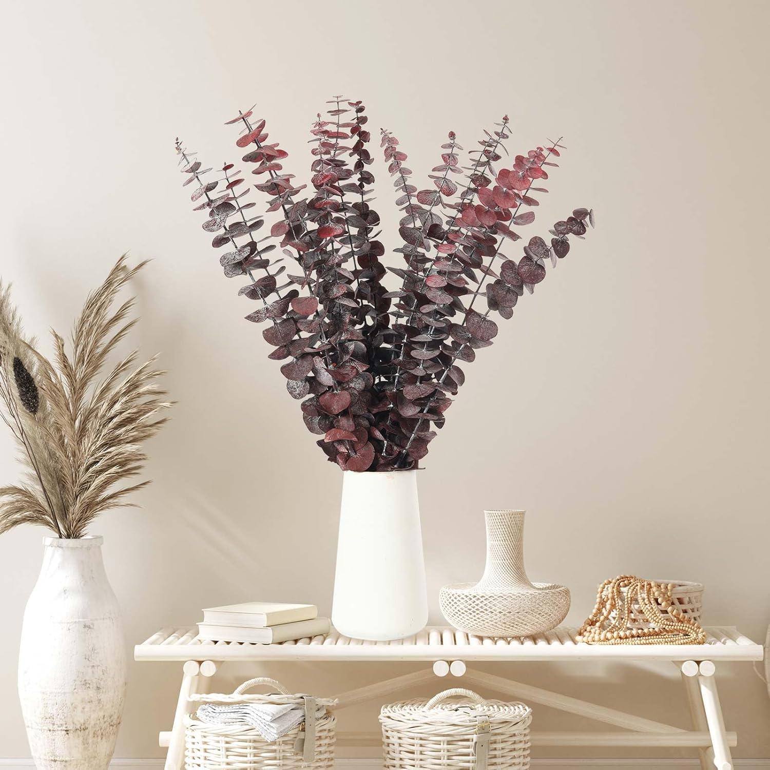 16 Pcs Dried Eucalyptus Stems Natural Hanging Shower Decor