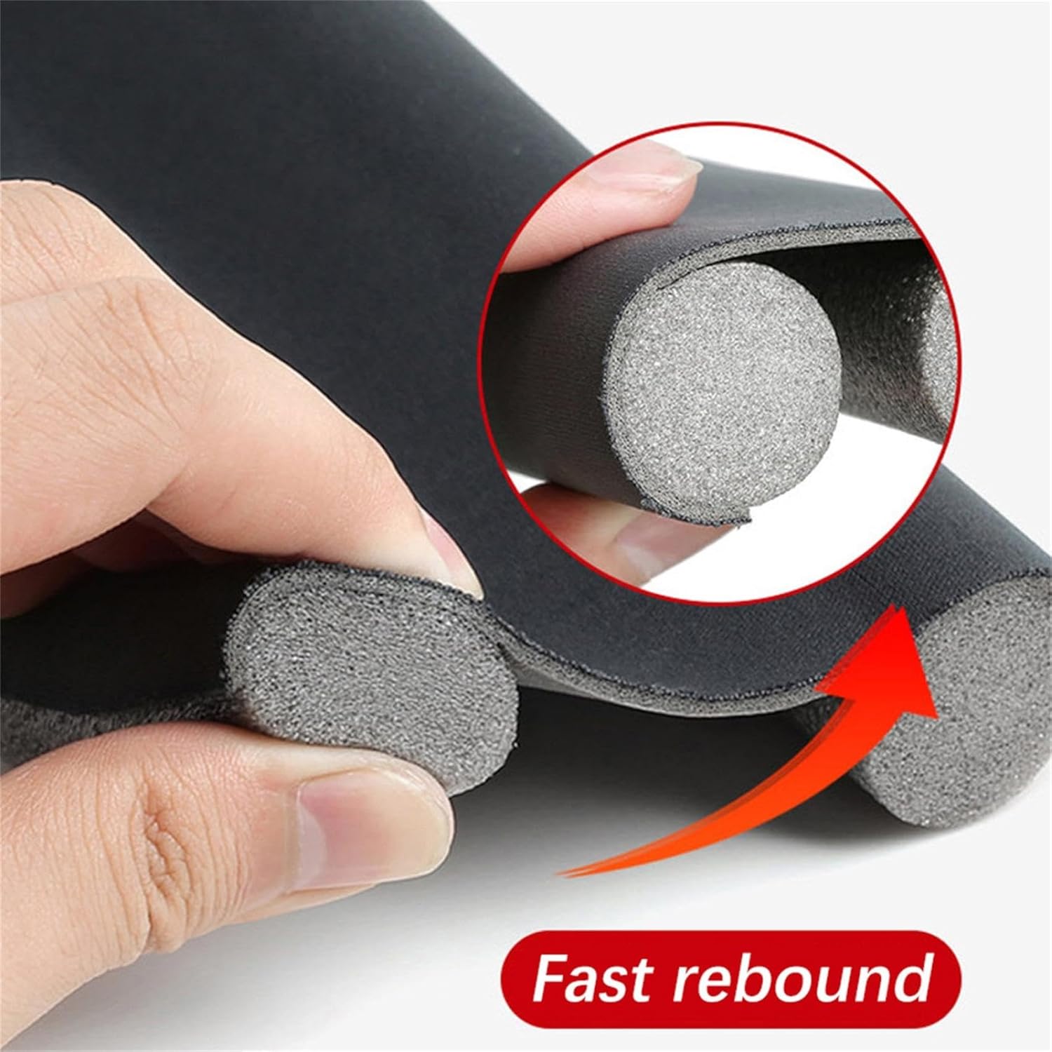 Adjustable Door Draft Stopper - 366 Inch Reduces Air Draft Noise