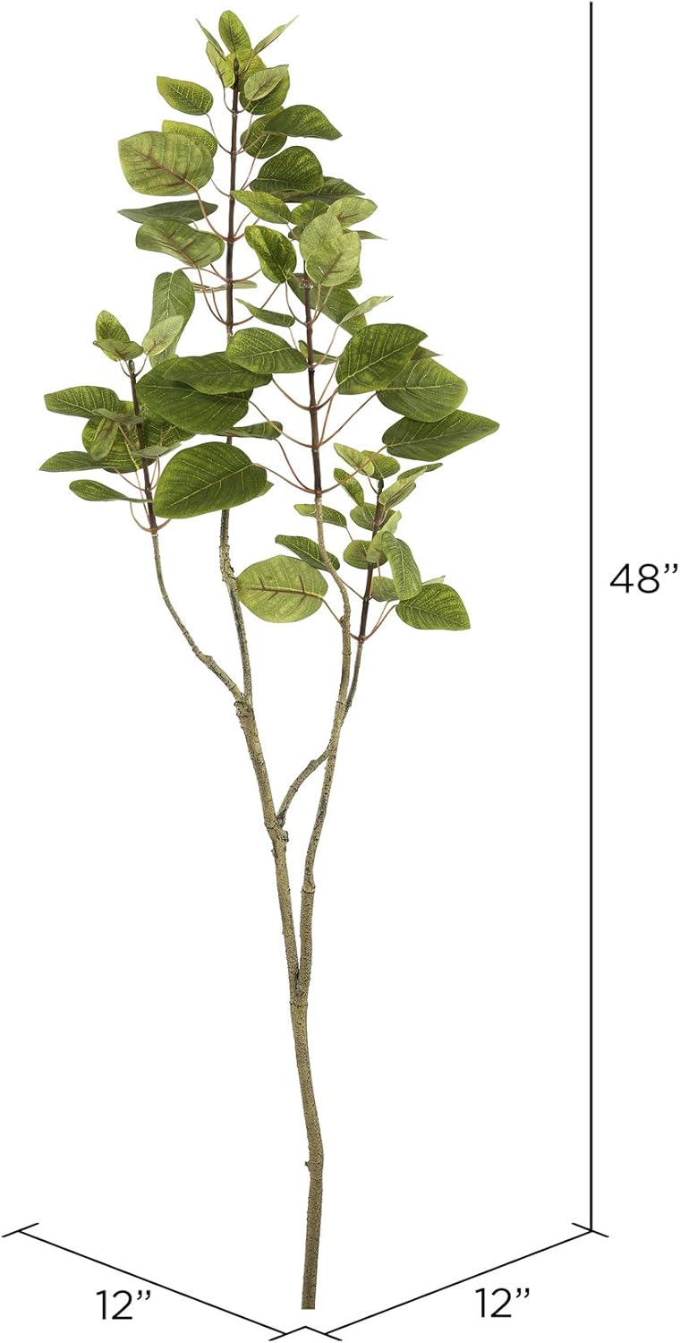 Vickerman 48 Indoor Artificial Cotinus Coggygria Tree with Black Pot