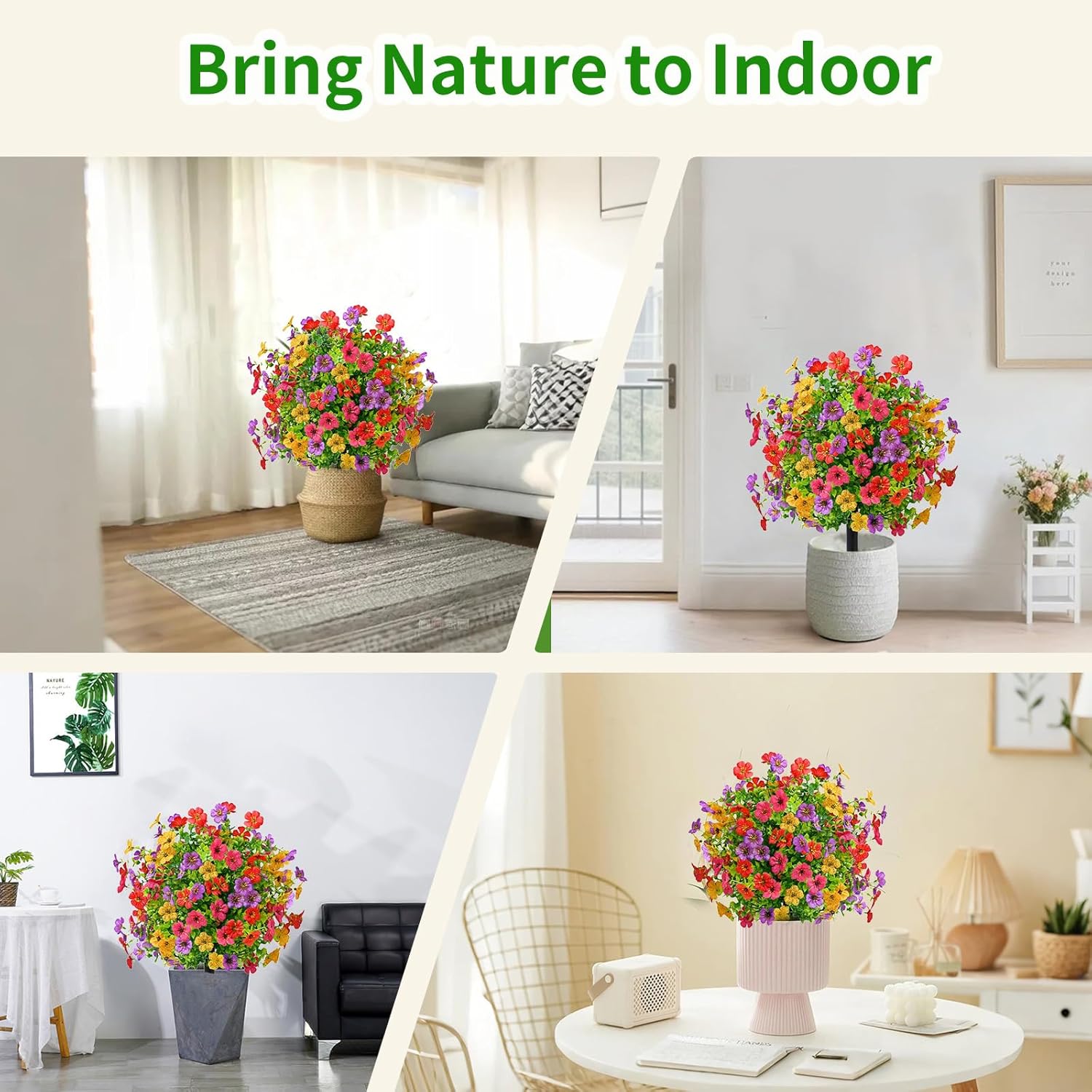 2 Pack Artificial Boxwood Ball Topiary with Ground Spikes