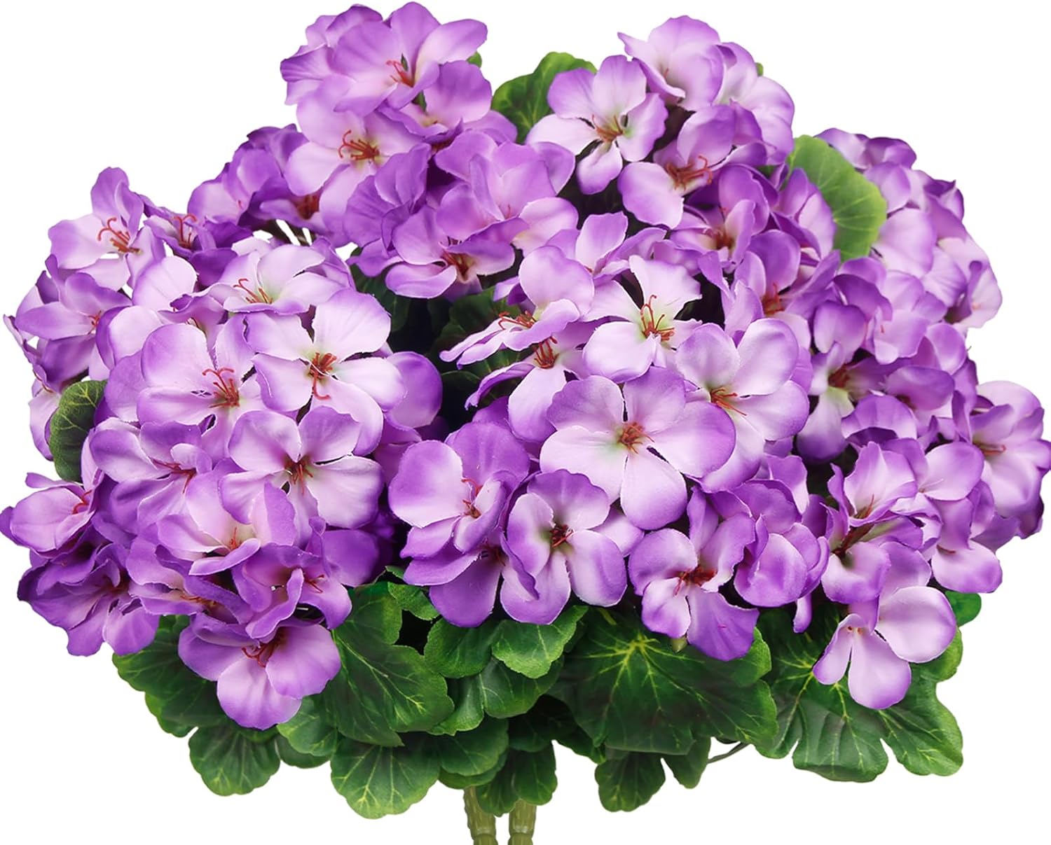 2 Pcs Artificial Geraniums for Outdoor Decor
