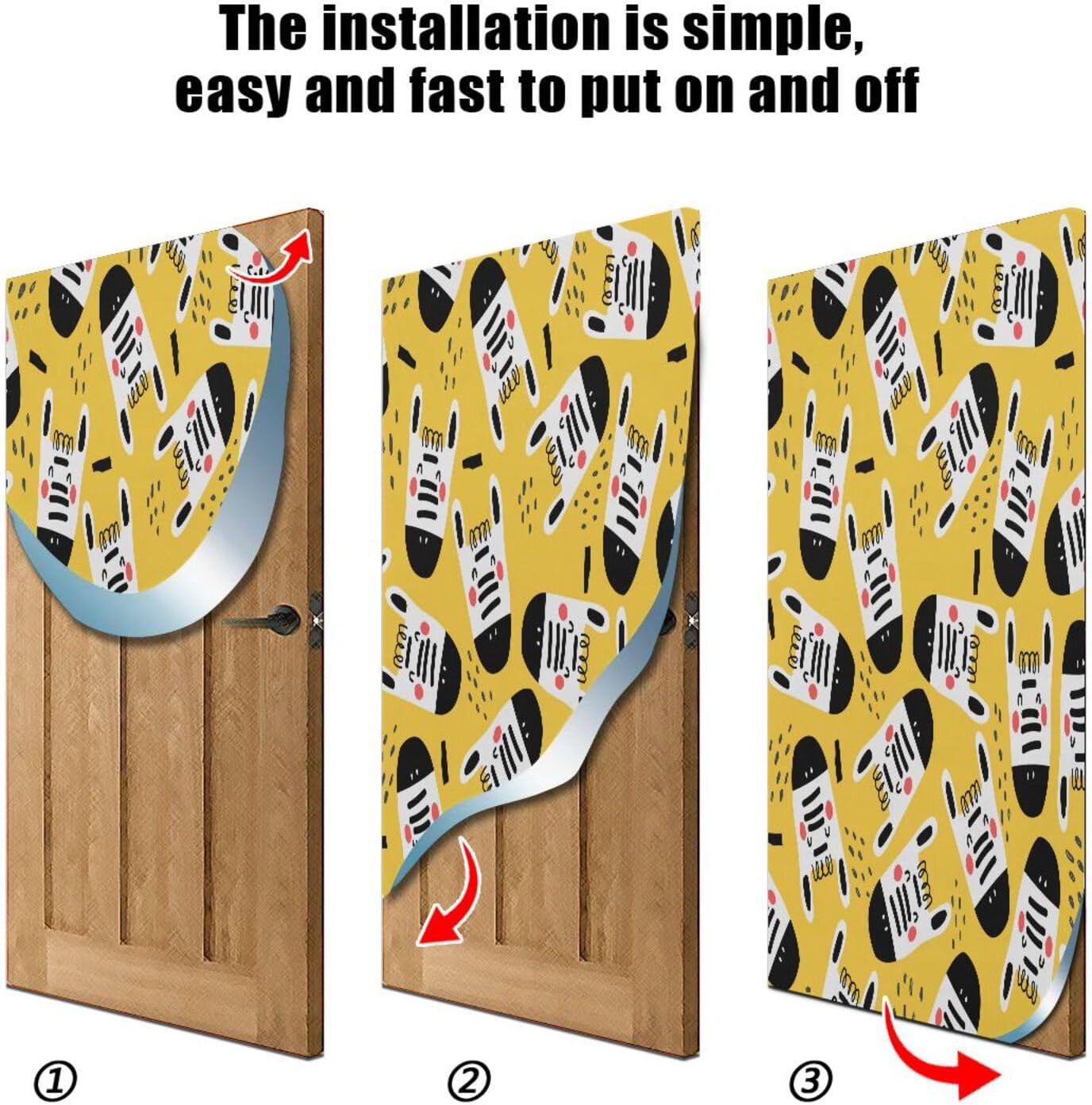 Susiyo Cartoon Zebras Halloween Door Cover 32x79in