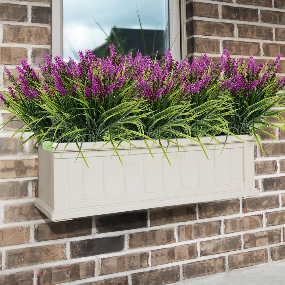 HANDIC 4pcs Artificial Plants Outdoor Decor Set