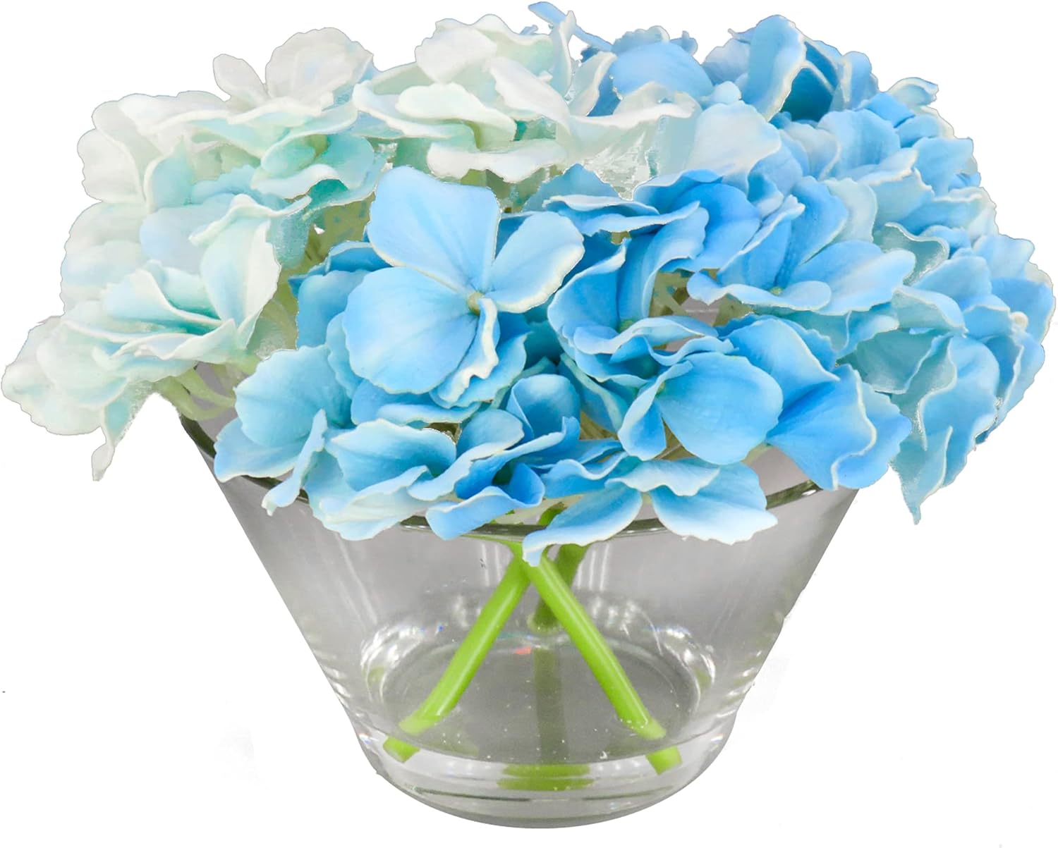 National Tree Company Artificial Flower Bouquet Blue 8 Inches