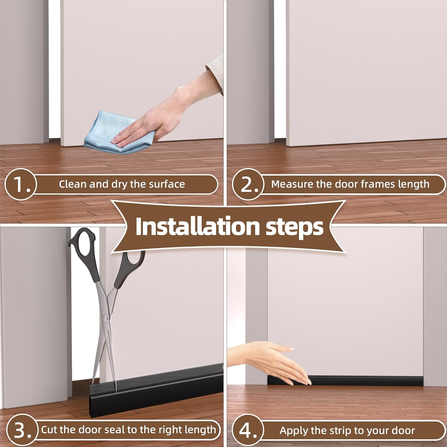 Vannesse 78 Inch Door Draft Stopper Seal