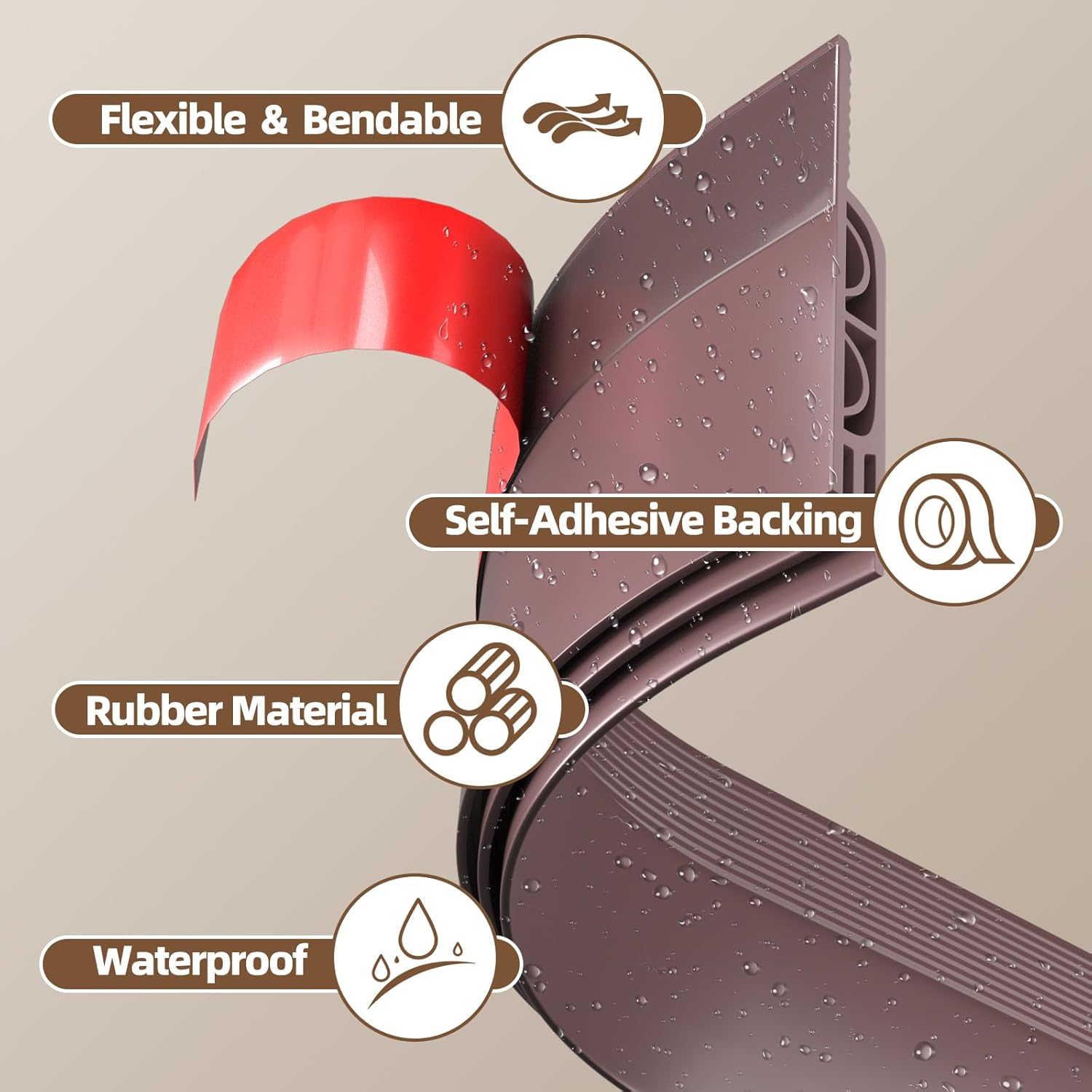 Vannesse 78 Inch Door Draft Stopper Seal