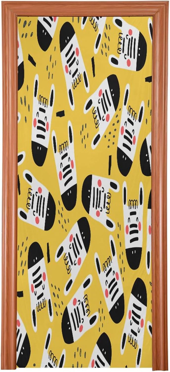 Susiyo Cartoon Zebras Halloween Door Cover 32x79in