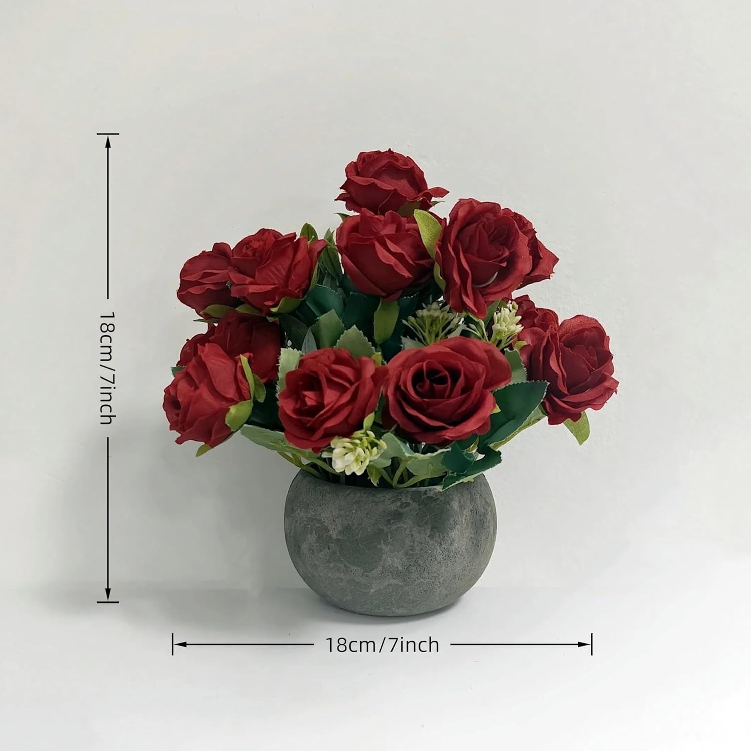 NOMITY Artificial Flower Mini Potted Plant Set