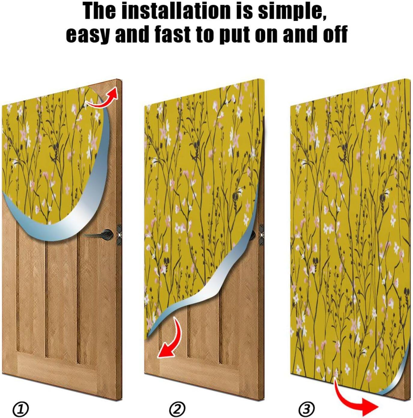 Susiyo Stretch Door Cover for Front Doors 35x79 Inch