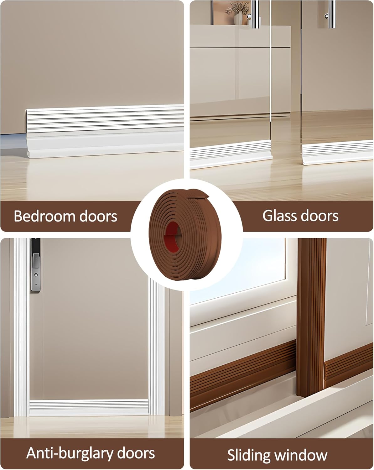 Cloorde Under Door Draft Stoppers 4pcs 39inch