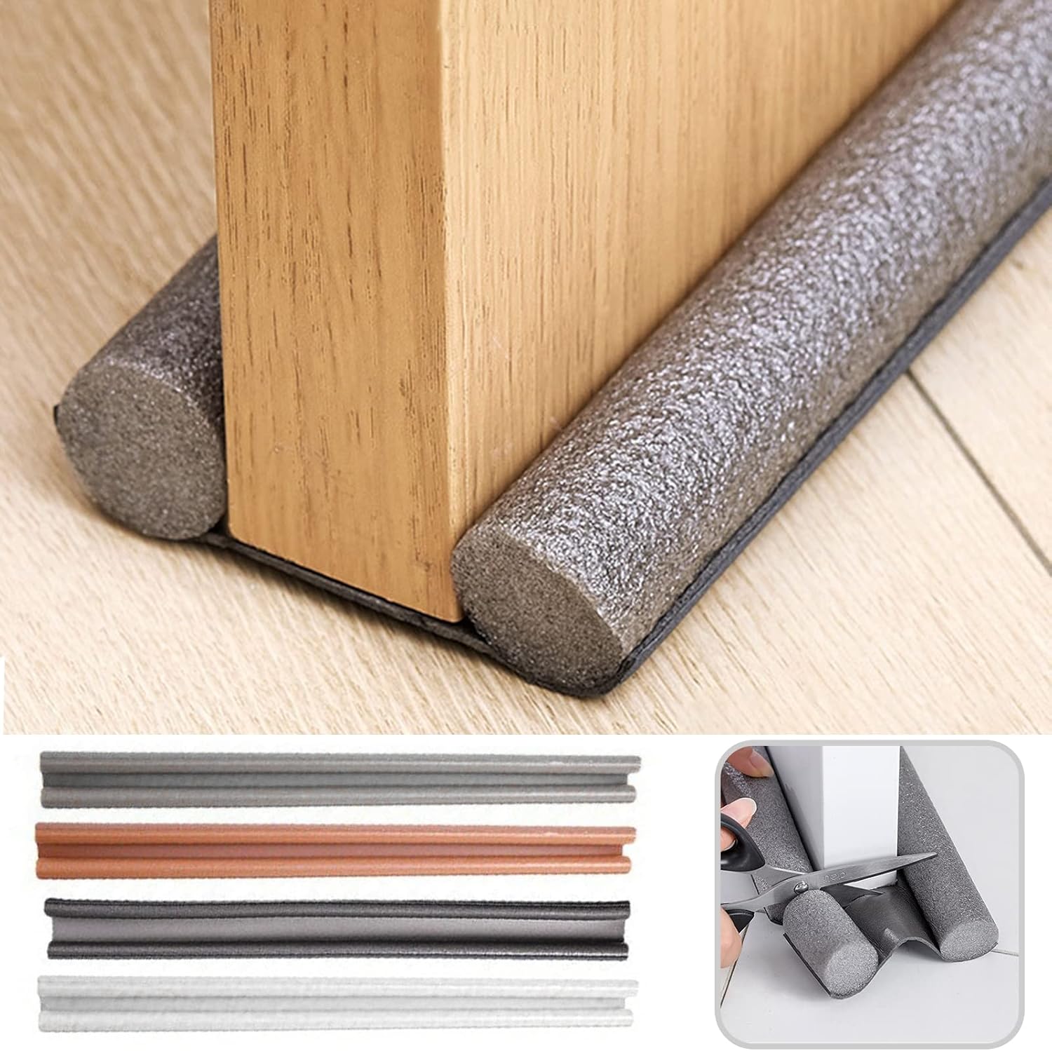Bluelans Door Draft Stopper Weather Stripping Noise Blocker 374inch Adjustable
