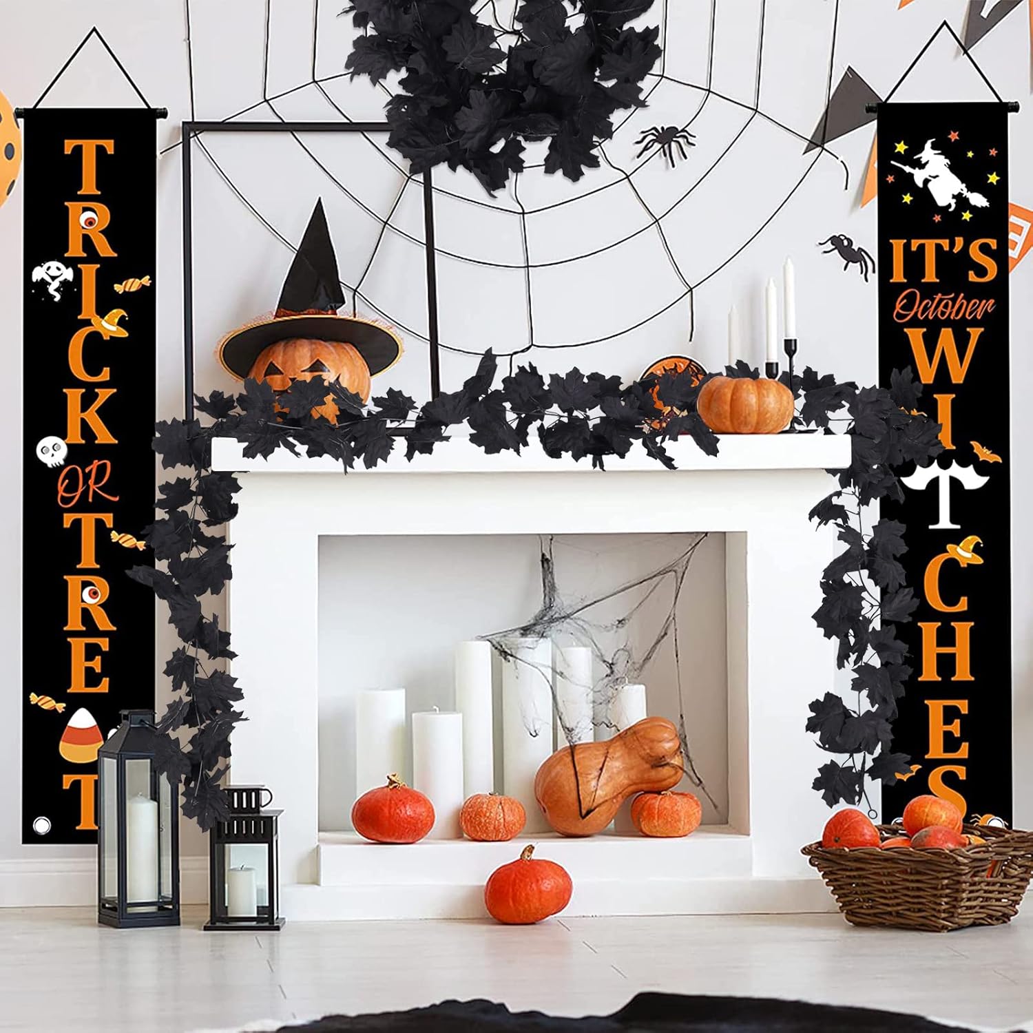 RECUTMS 8 Bundle Artificial Fall Flowers Garland Decor