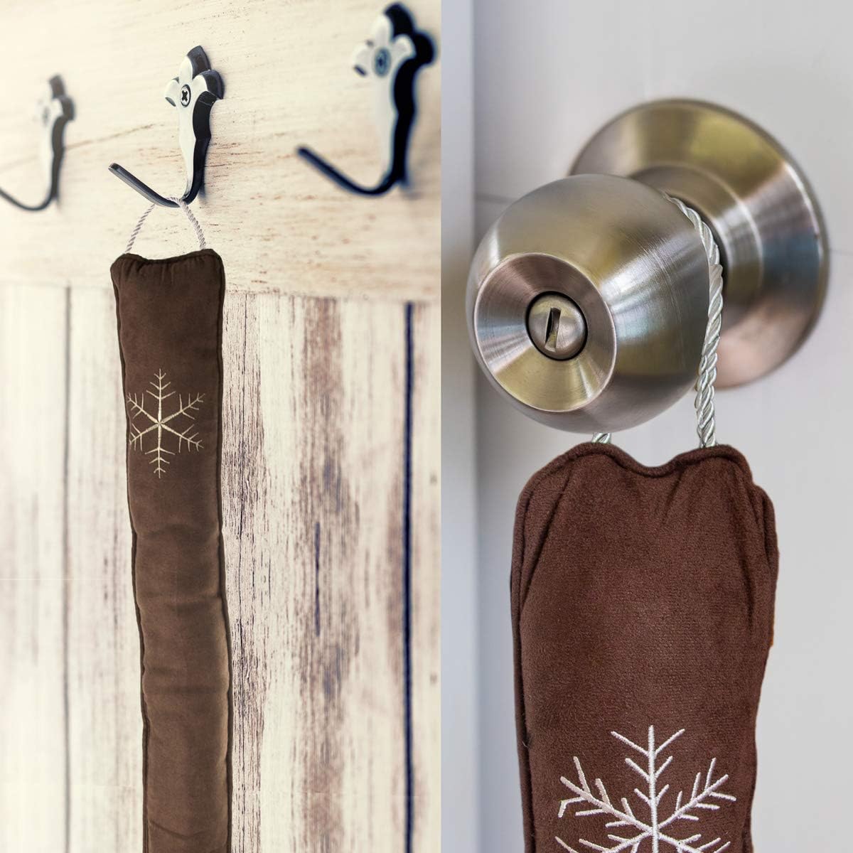 Simply Genius Cold Weather Draft Stopper 36 Inch Brown