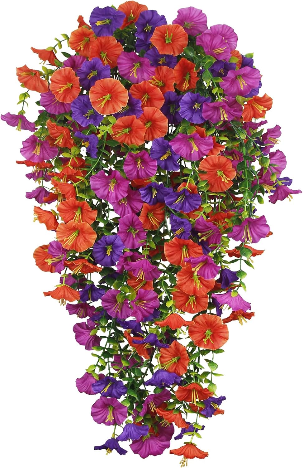 3 Pcs Artificial Hanging Flowers for Outdoor Decor