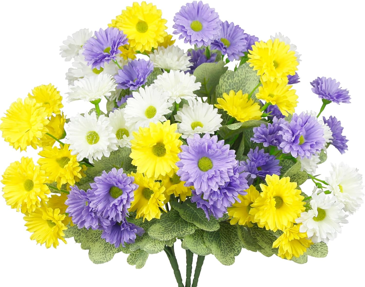 3 Pcs Artificial Dahlia Flowers for Outdoor Decor