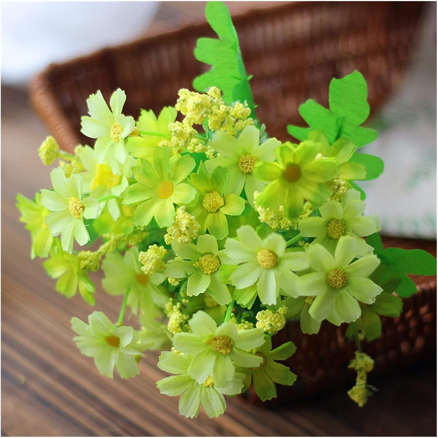 GaRcan Artificial Flowers Bouquet 7 Branch 28 Heads Wedding Decor