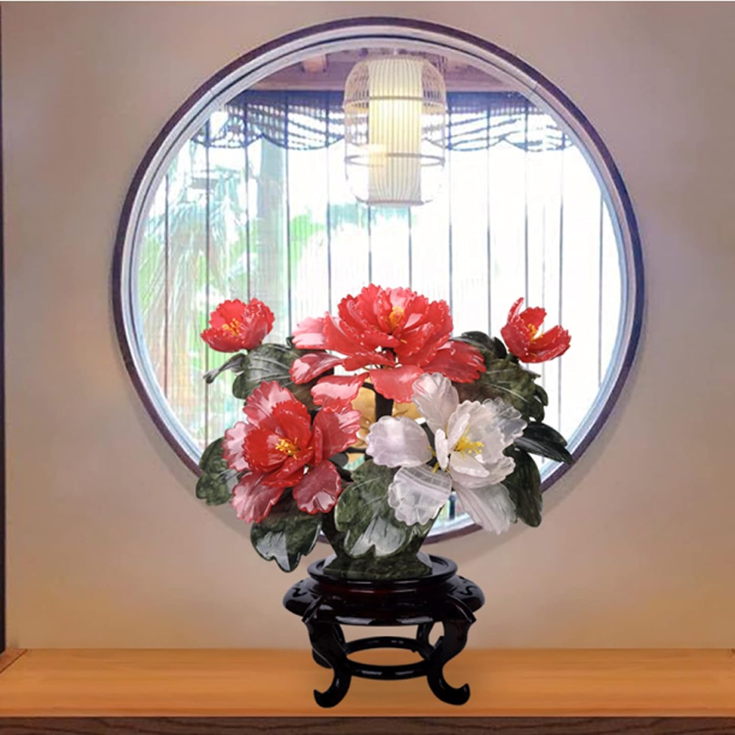 Artificial Potted Plants Bonsai Jade Peony Simulation