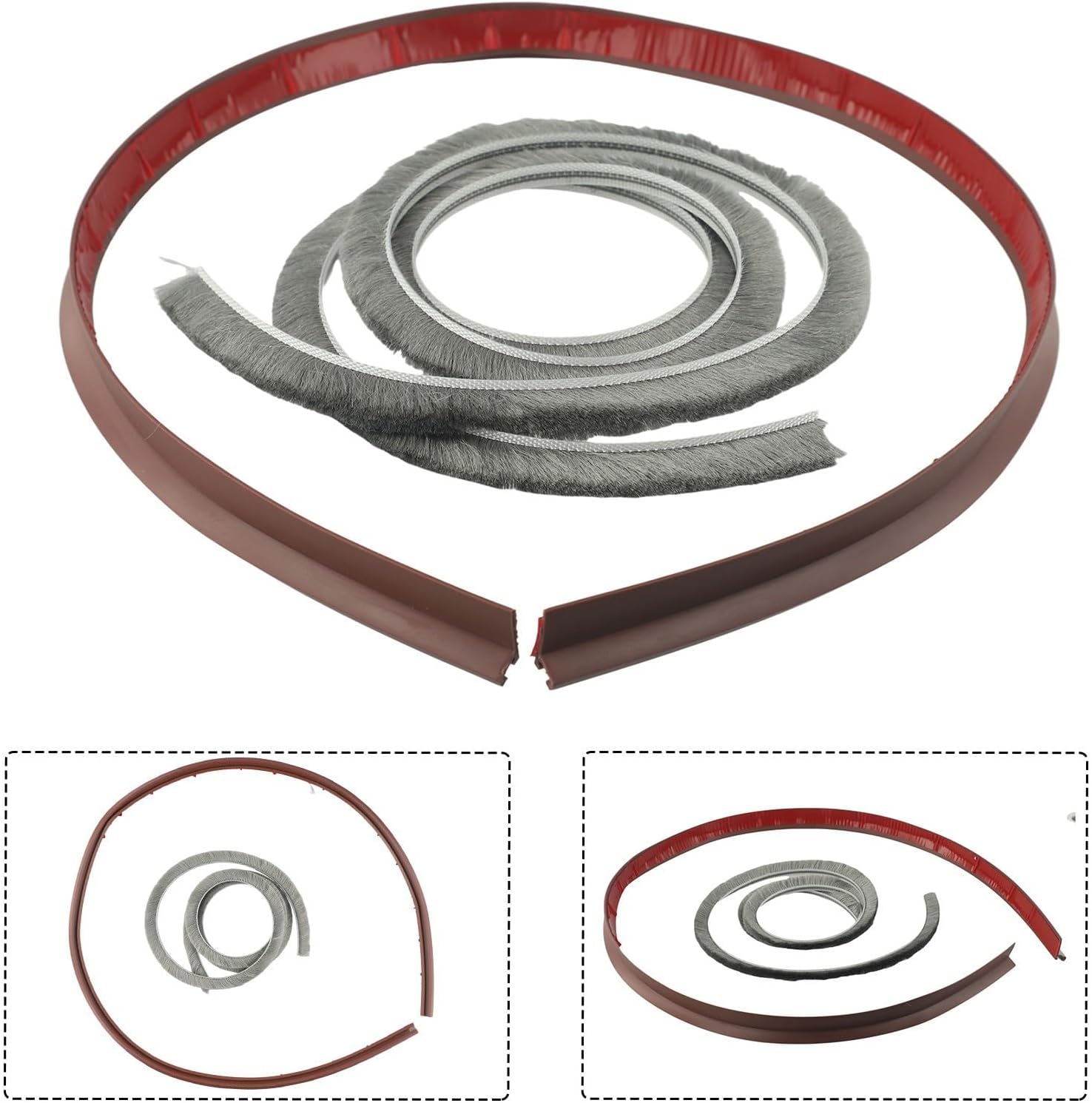Door Bottom Seal Strip 100CM Self Adhesive Energy Saving Draft Stopper