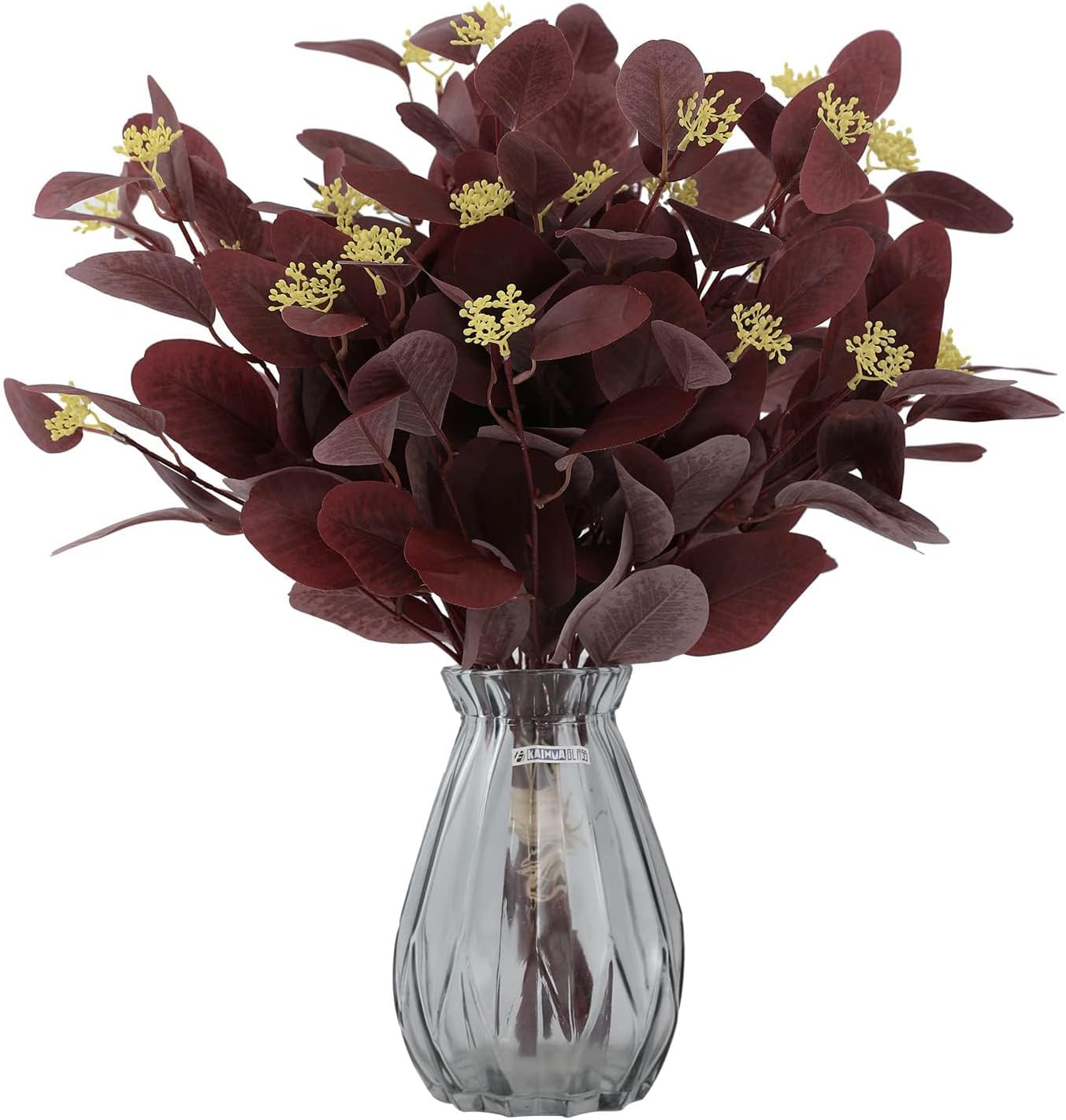 Rosscer 12Pcs Artificial Eucalyptus Stems with Berries
