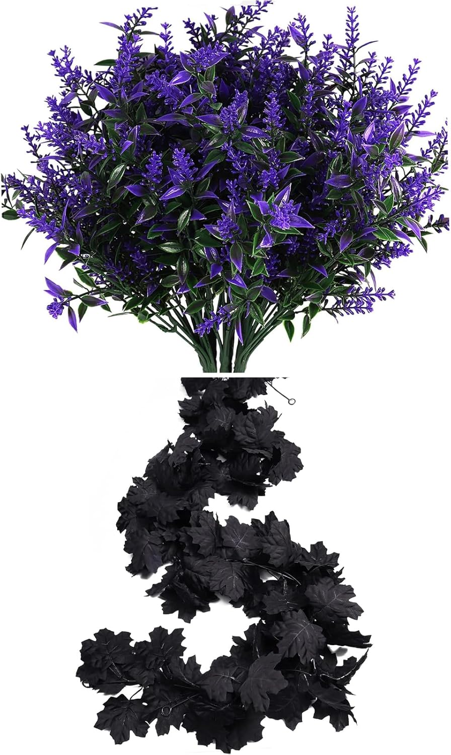 RECUTMS 8 Bundle Artificial Fall Flowers Garland