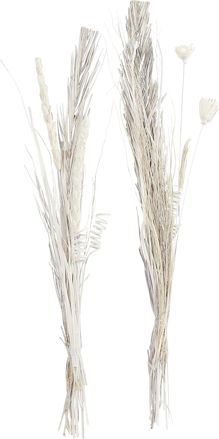 Deco 79 Dried Pigeon Pea Tall Sticks Natural Foliage Set of 2