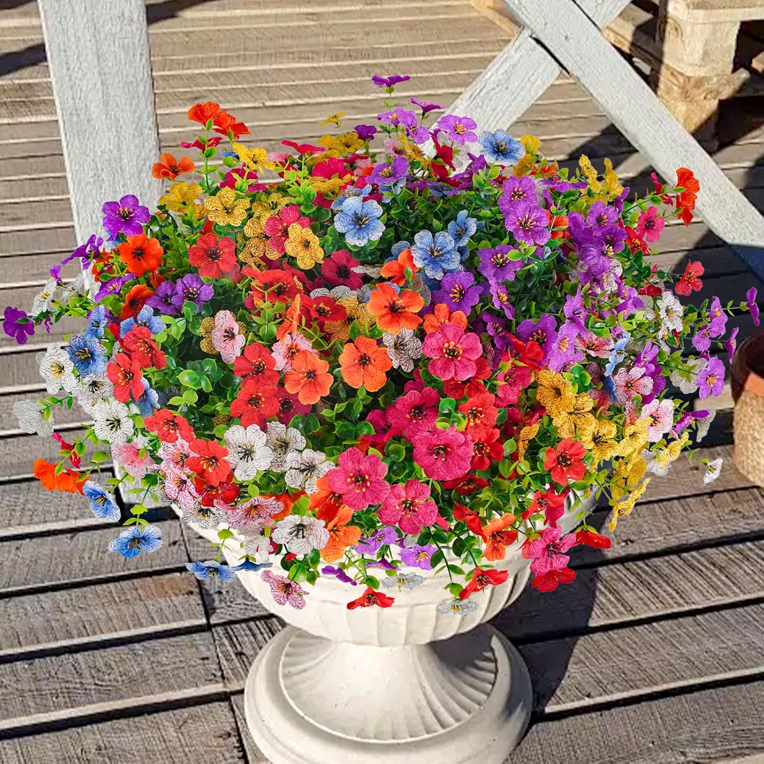 Agusbagli 72 Bundle Artificial Flowers UV Resistant
