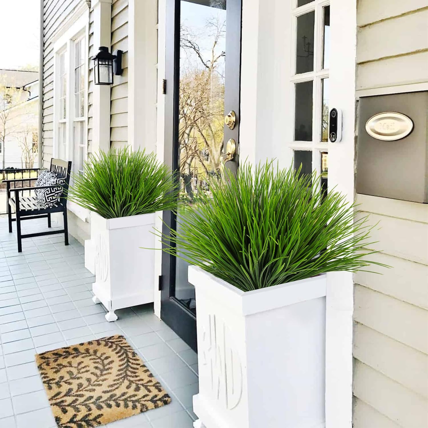 RECUTMS 12 Bundle Artificial Wheat Grass Plants