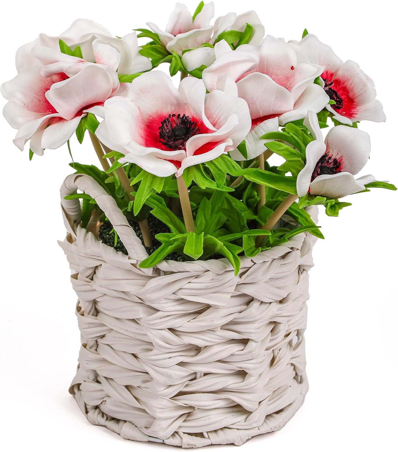 National Tree Company Artificial Flower Bouquet with Basket 1