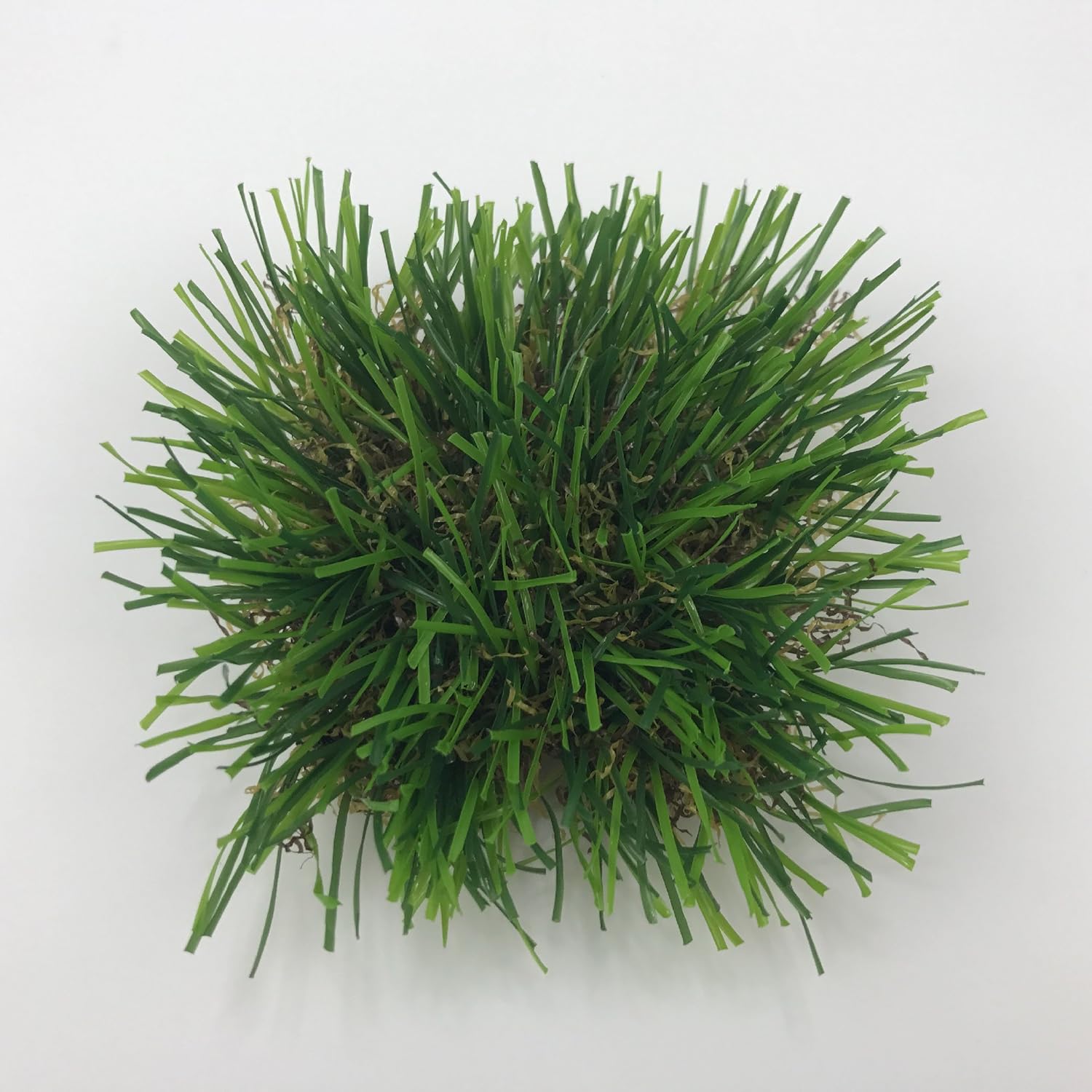 Mini Plastic Artificial Weeds Tufts DIY Fake Grass Clusters Autumn 12PCS