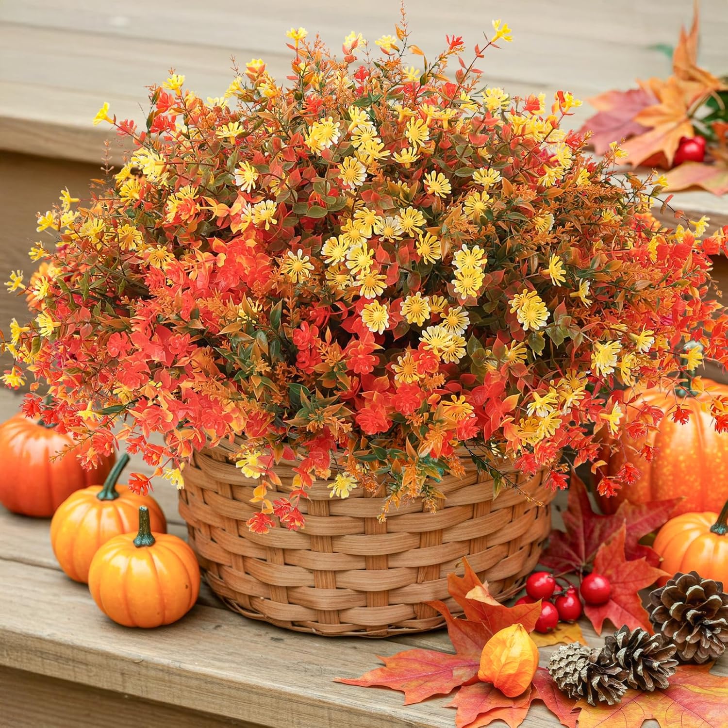 MACTING Fall Artificial Flowers for Outdoor Decor