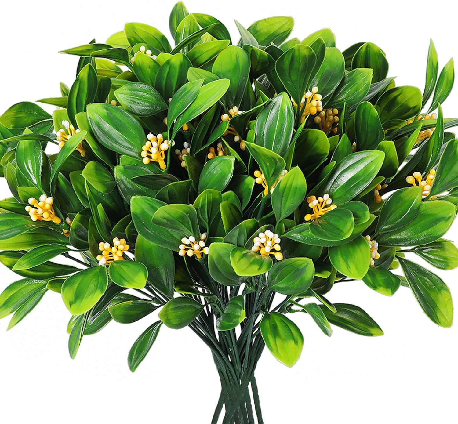 RECUTMS Artificial Hanging Rose with Fern Leaves