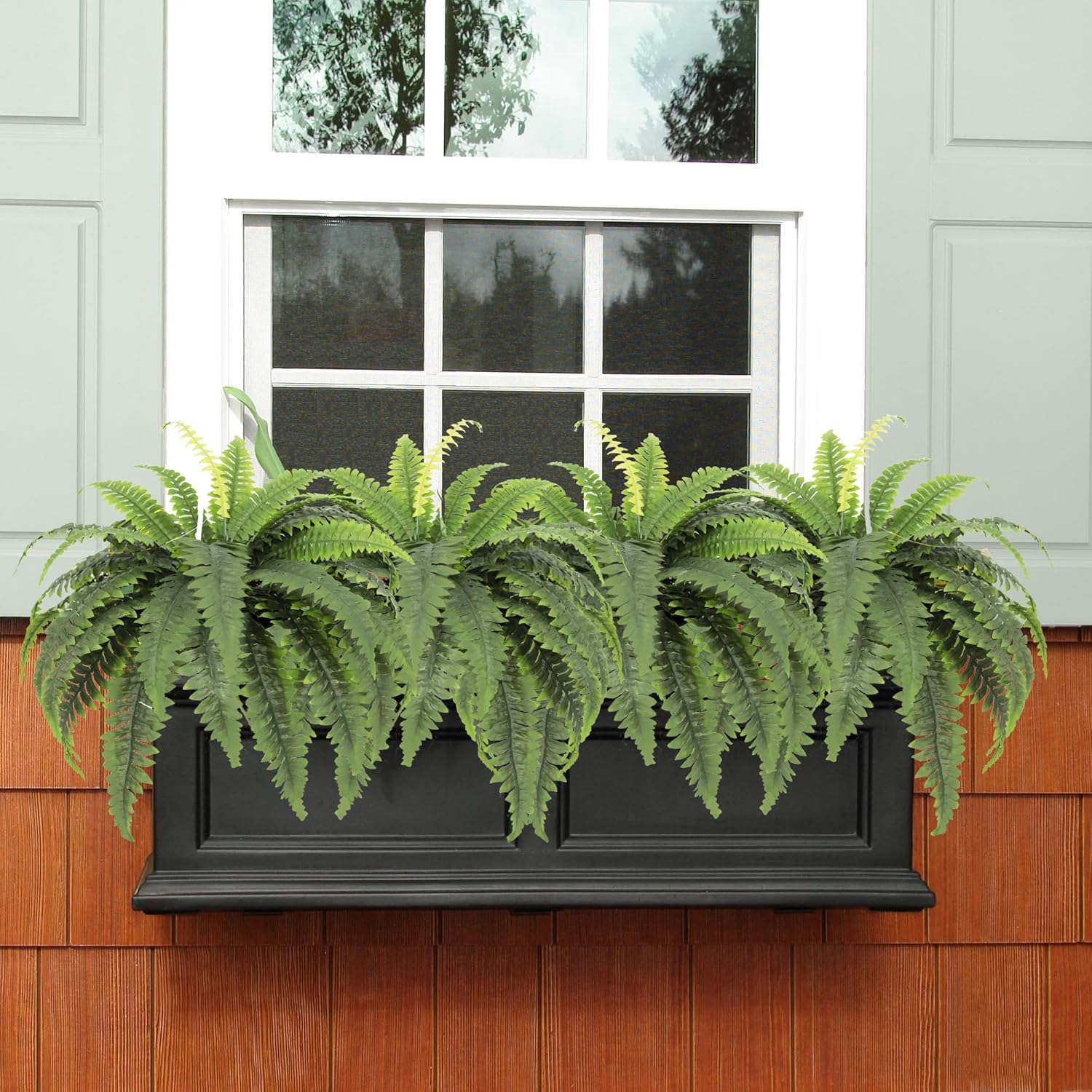 33 Inch Artificial Boston Ferns 2pcs Hanging Plant
