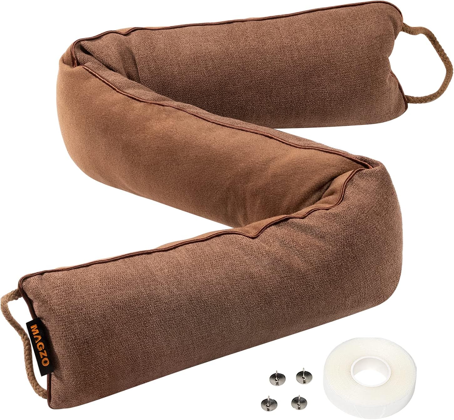 MAGZO Door Draft Stopper 32 Inch Brown