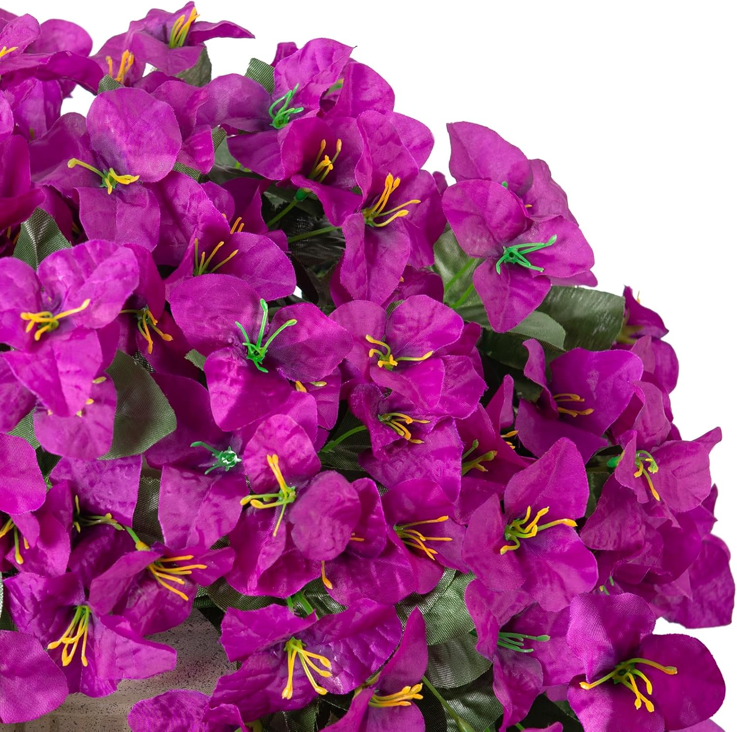 2 pcs Artificial Bougainvillea Flowers for Outdoor Decoration