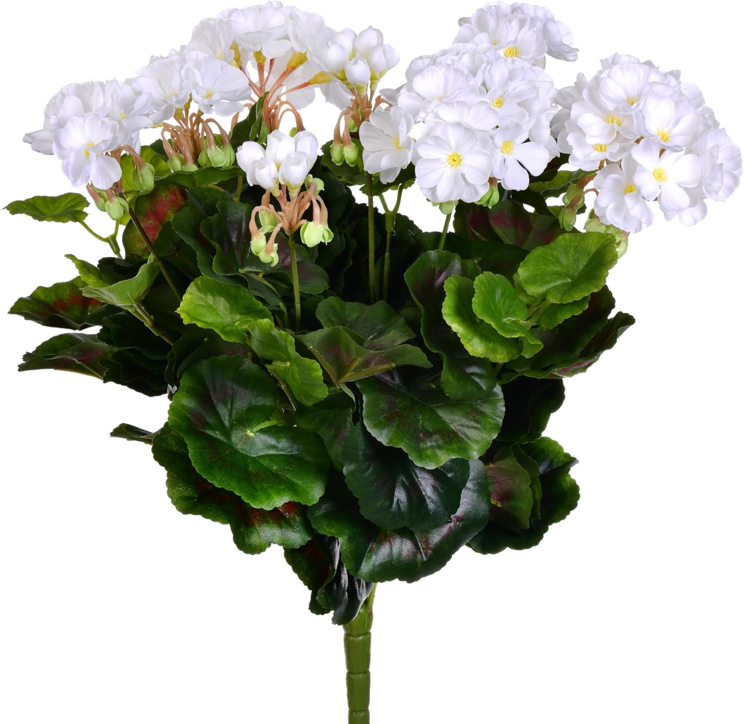 Vickerman 175 Inch Artificial White Geranium Bush