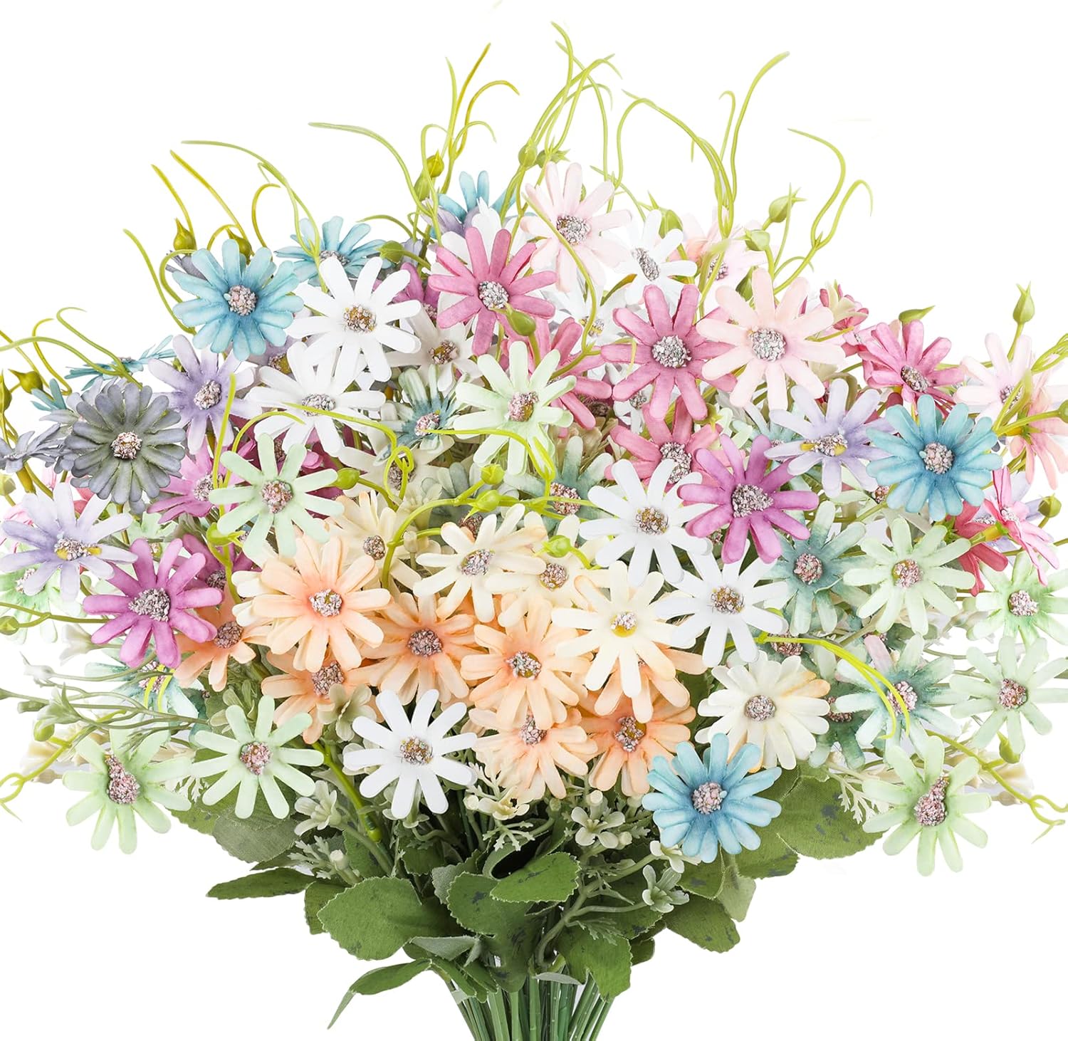 AmyHomie 6 Bundle Artificial Wildflowers with Daisies