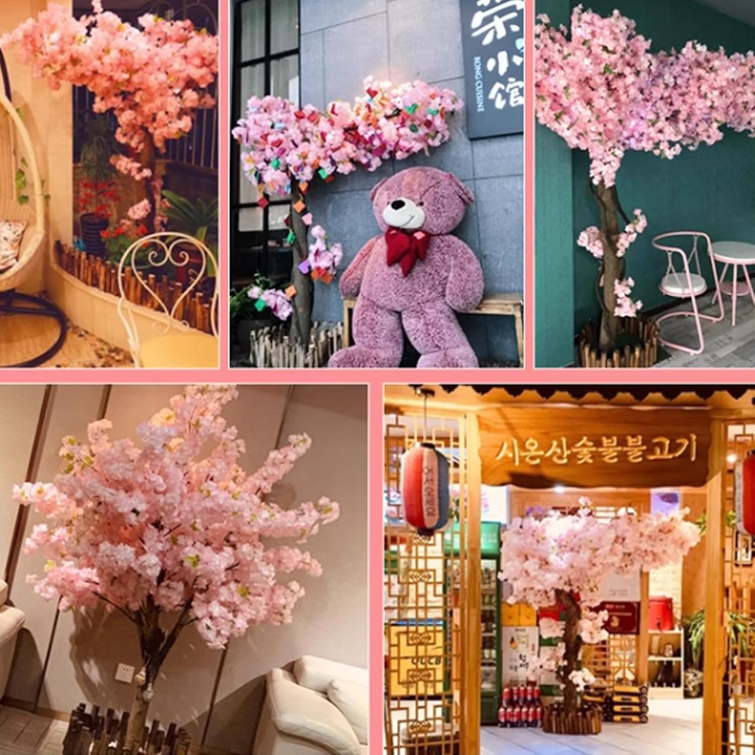 TBJEN Artificial Cherry Blossom Tree 1x06m