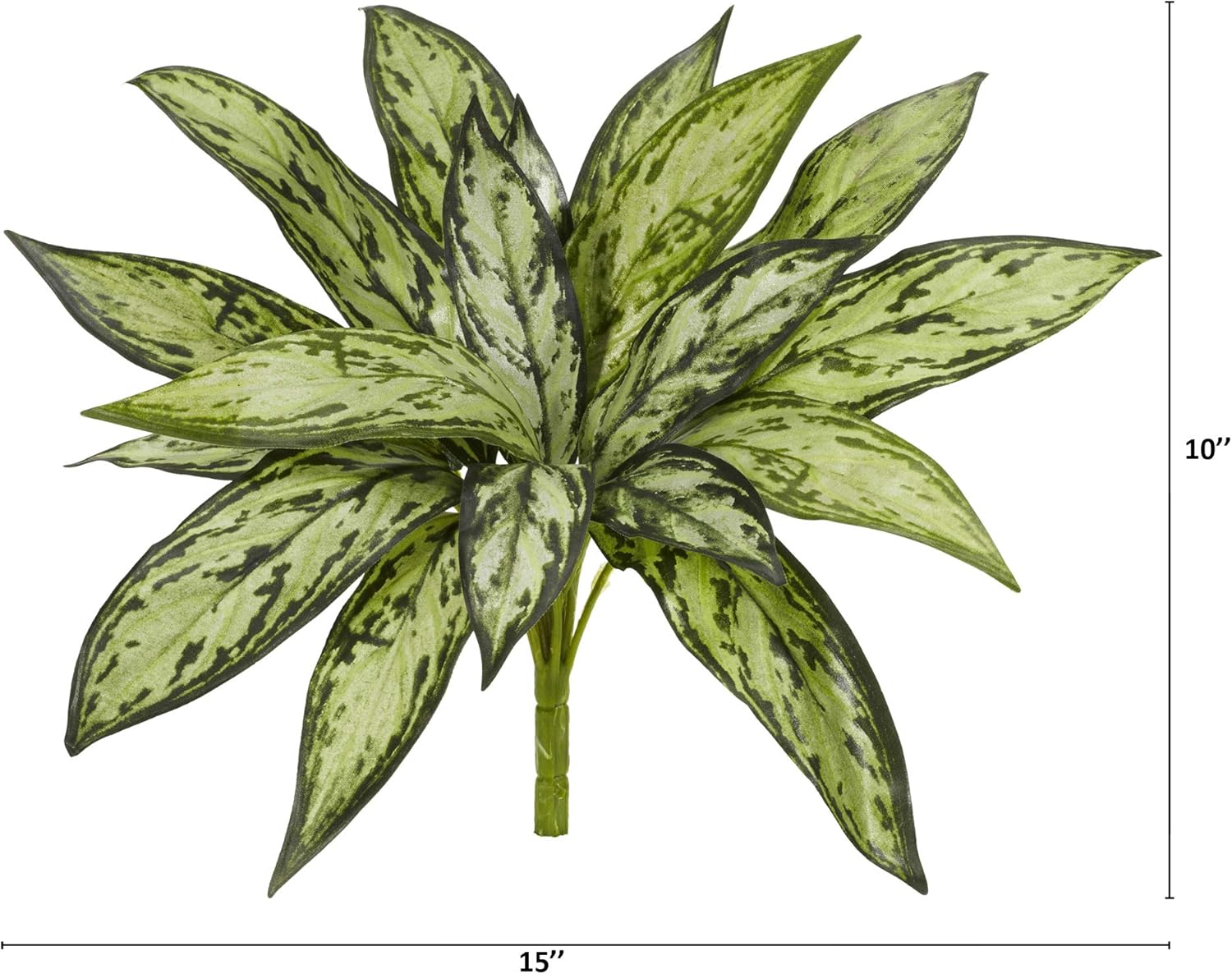 Nearly Natural 10in Variegated Silver Queen Artificial Plant Set of 6