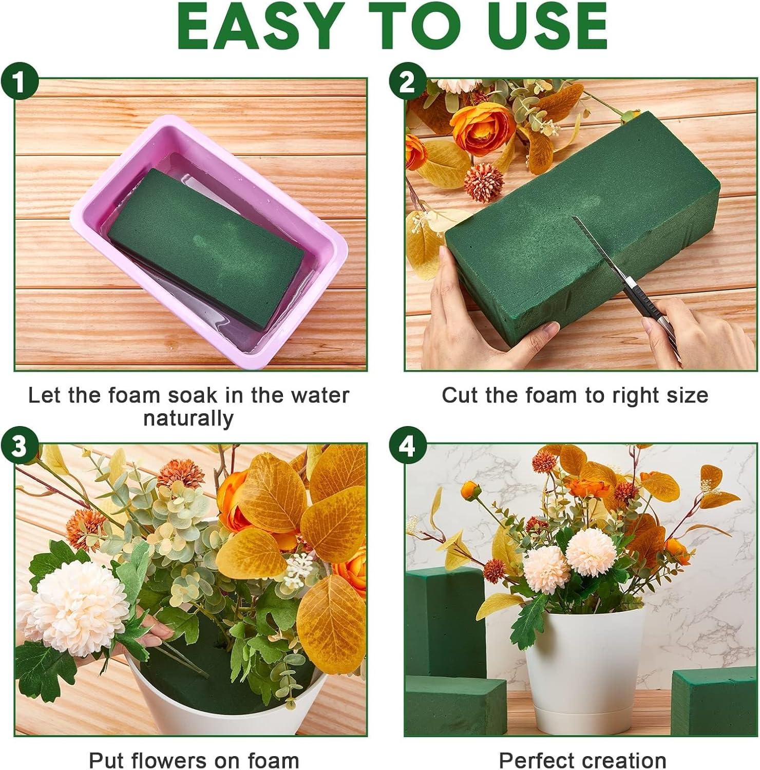 Lightweight Floral Foam for Fresh and Dried Flowers