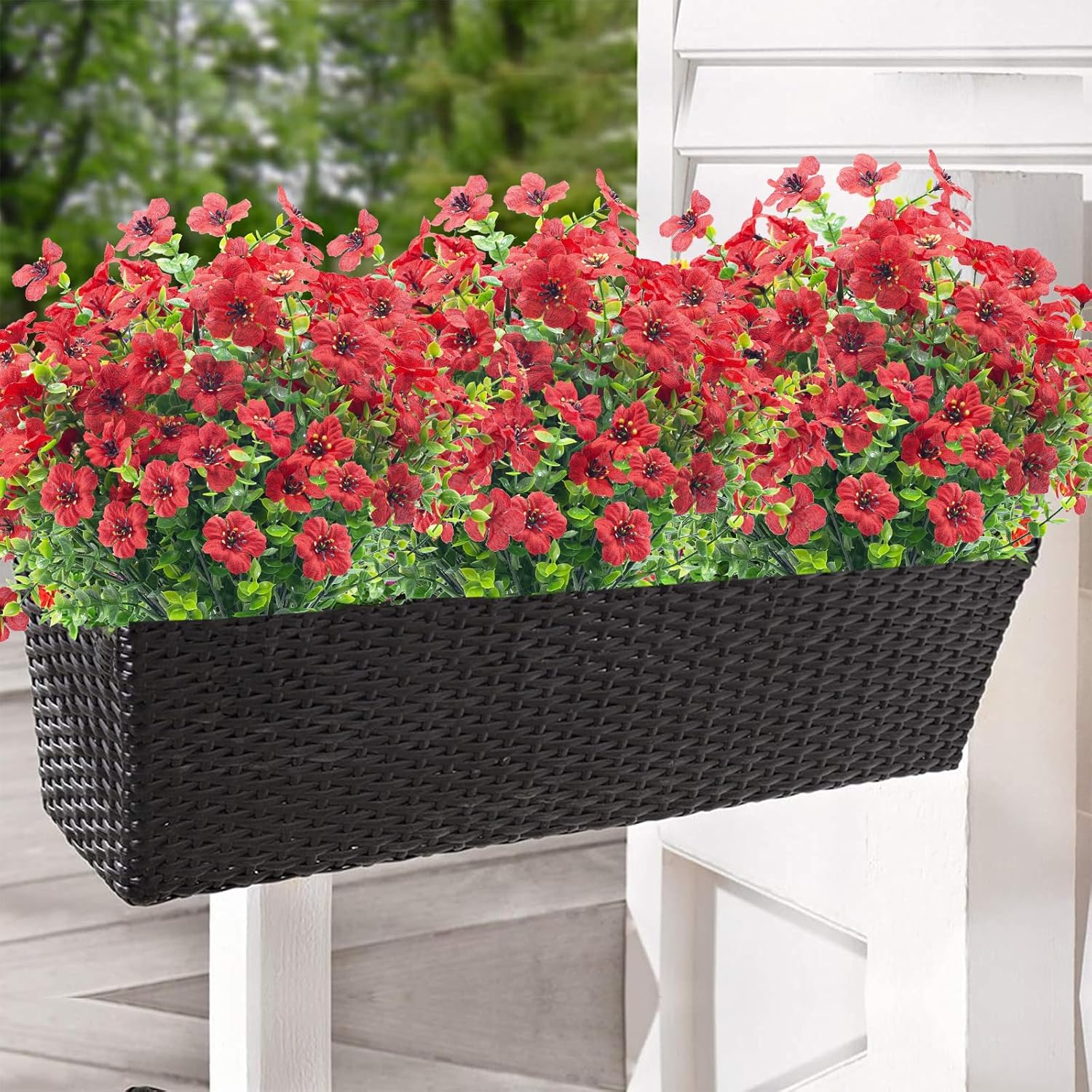 NOV FIRE 8 Bundle Artificial Flowers for Outdoor