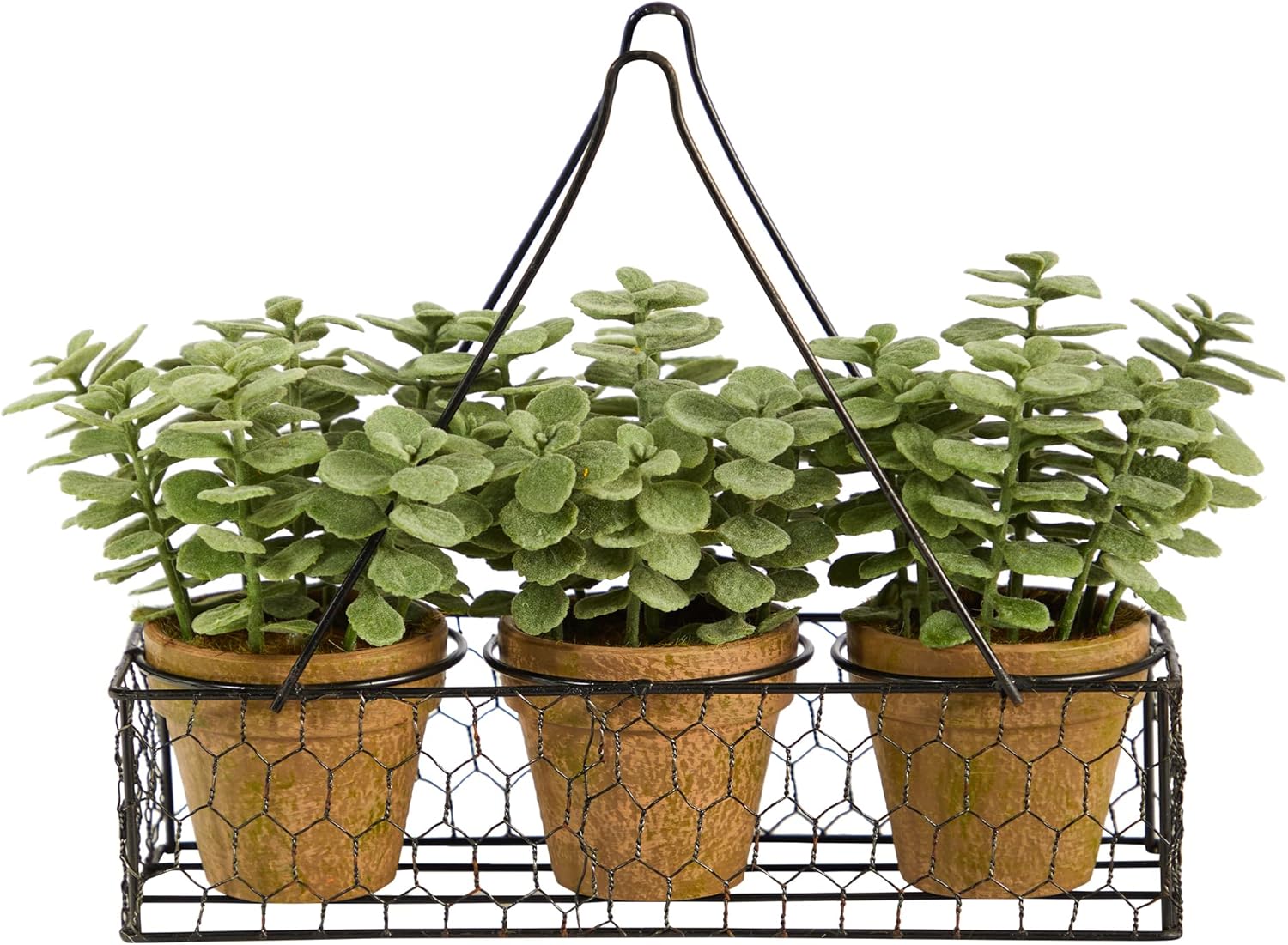 Nearly Natural 7 Inch Mini Jade Artificial Plant Set
