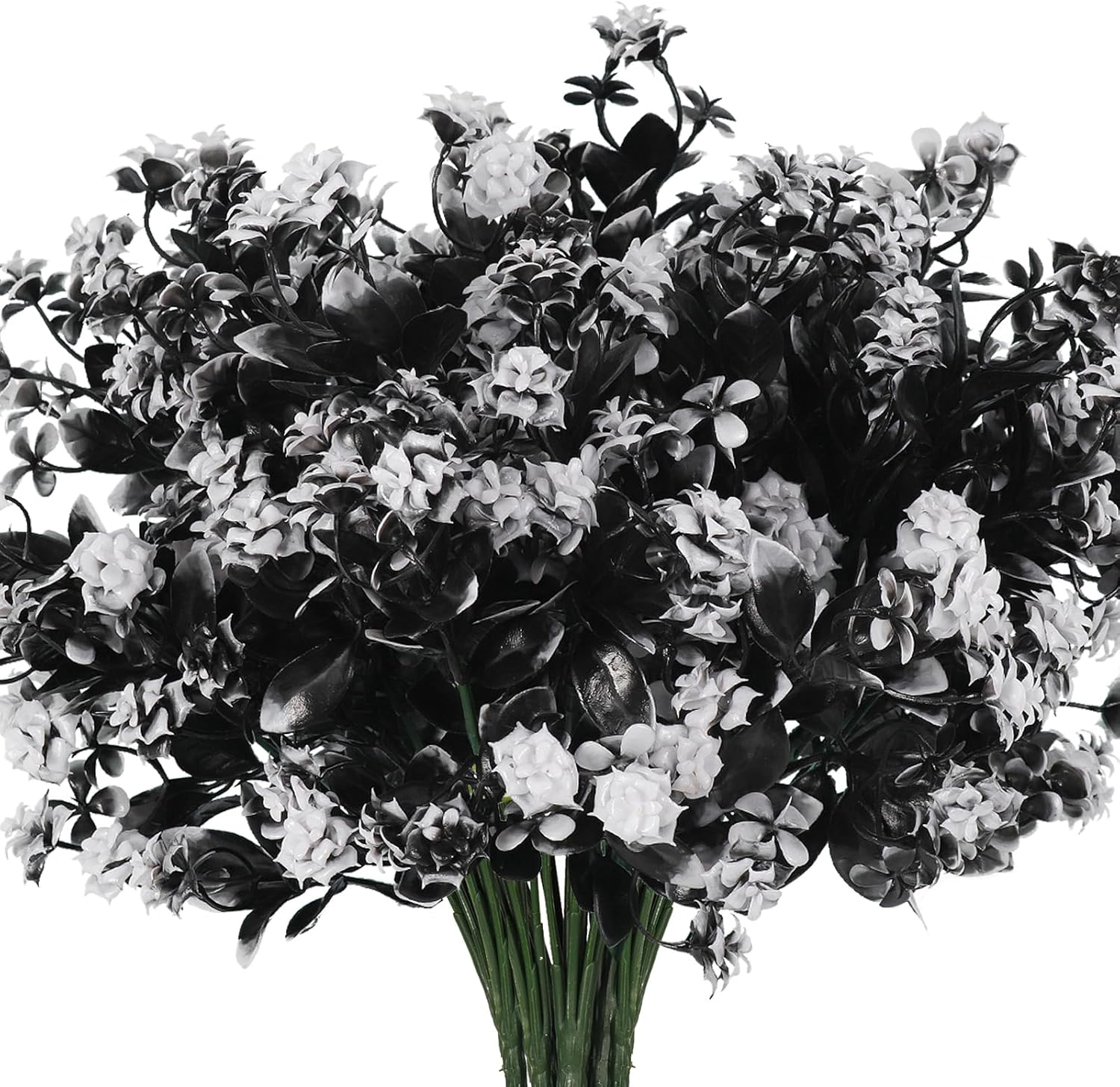 RECUTMS 8Pcs Fake Flowers Outdoor Decorations