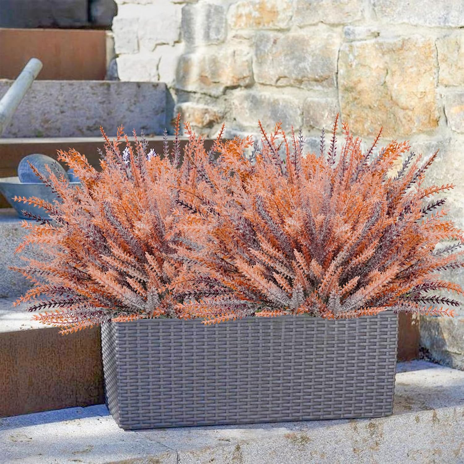 Agusbagli 72 Bundle Artificial Fall Flowers Outdoor Decor