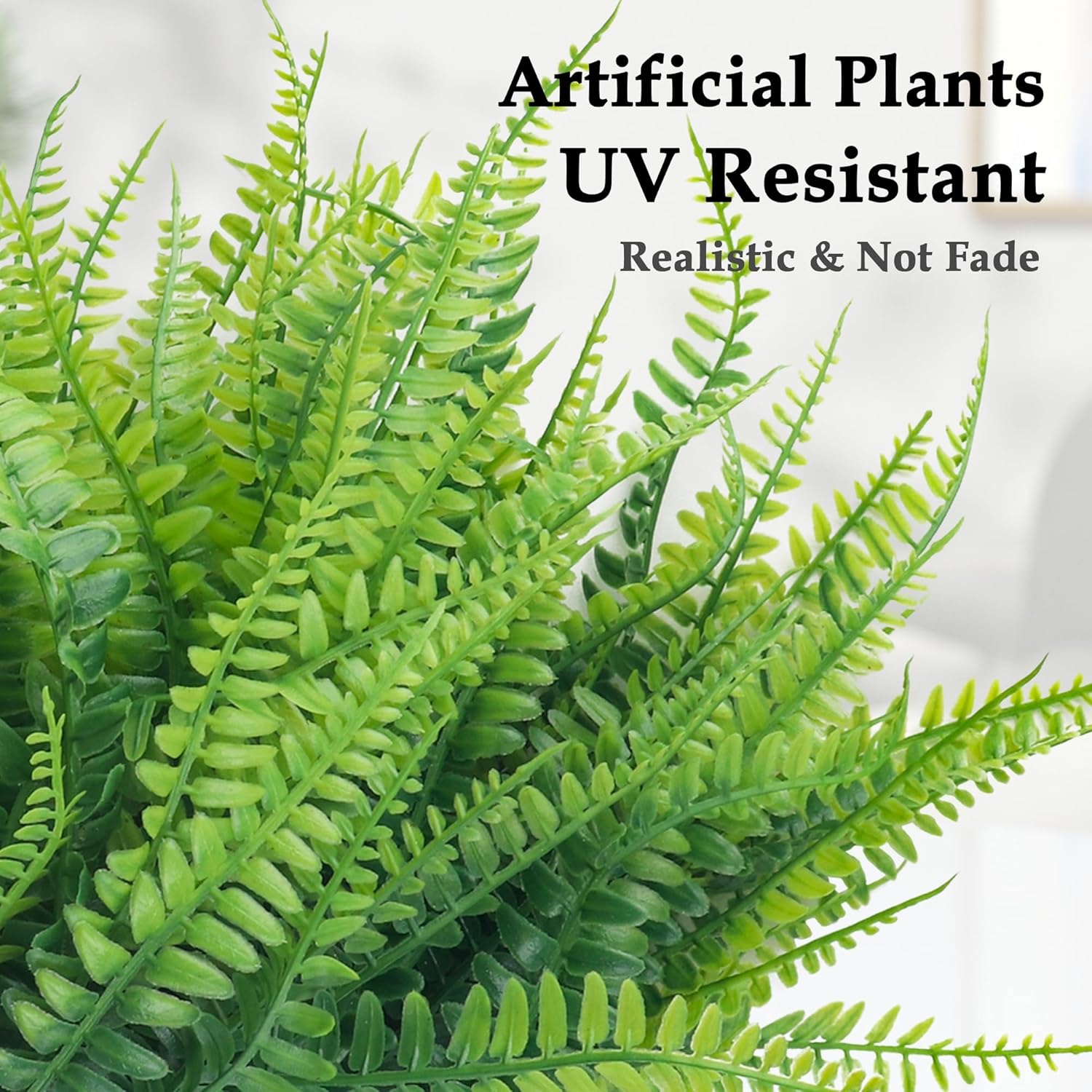 ZERRO 16 Piece Artificial Boston Fern Set