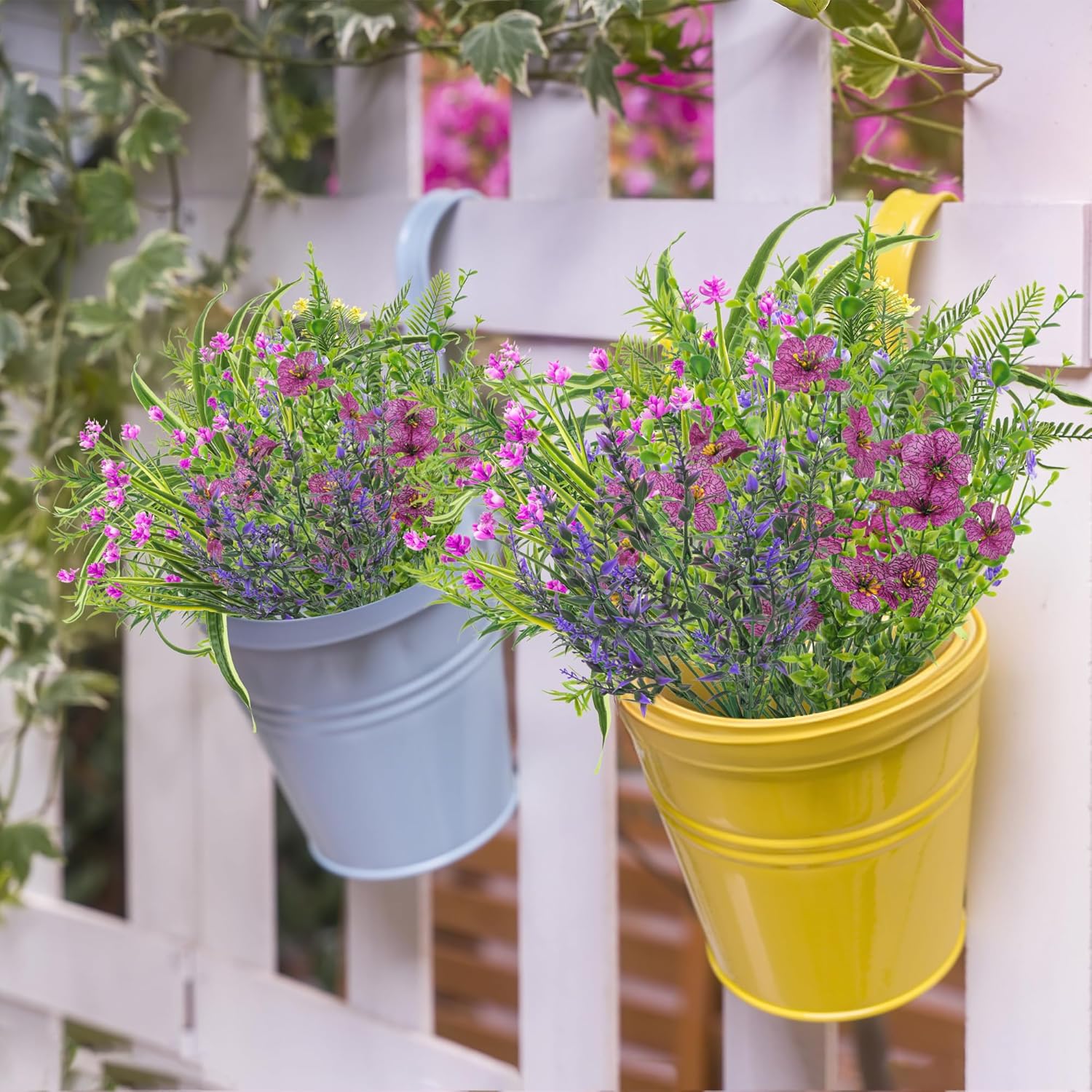 25PCS UV Resistant Artificial Plants for Outdoor Decor