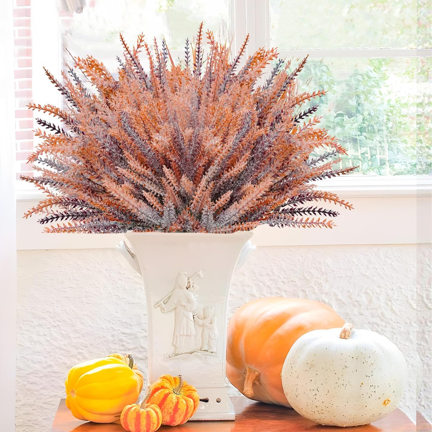 Agusbagli 72 Bundle Artificial Fall Flowers Outdoor Decor