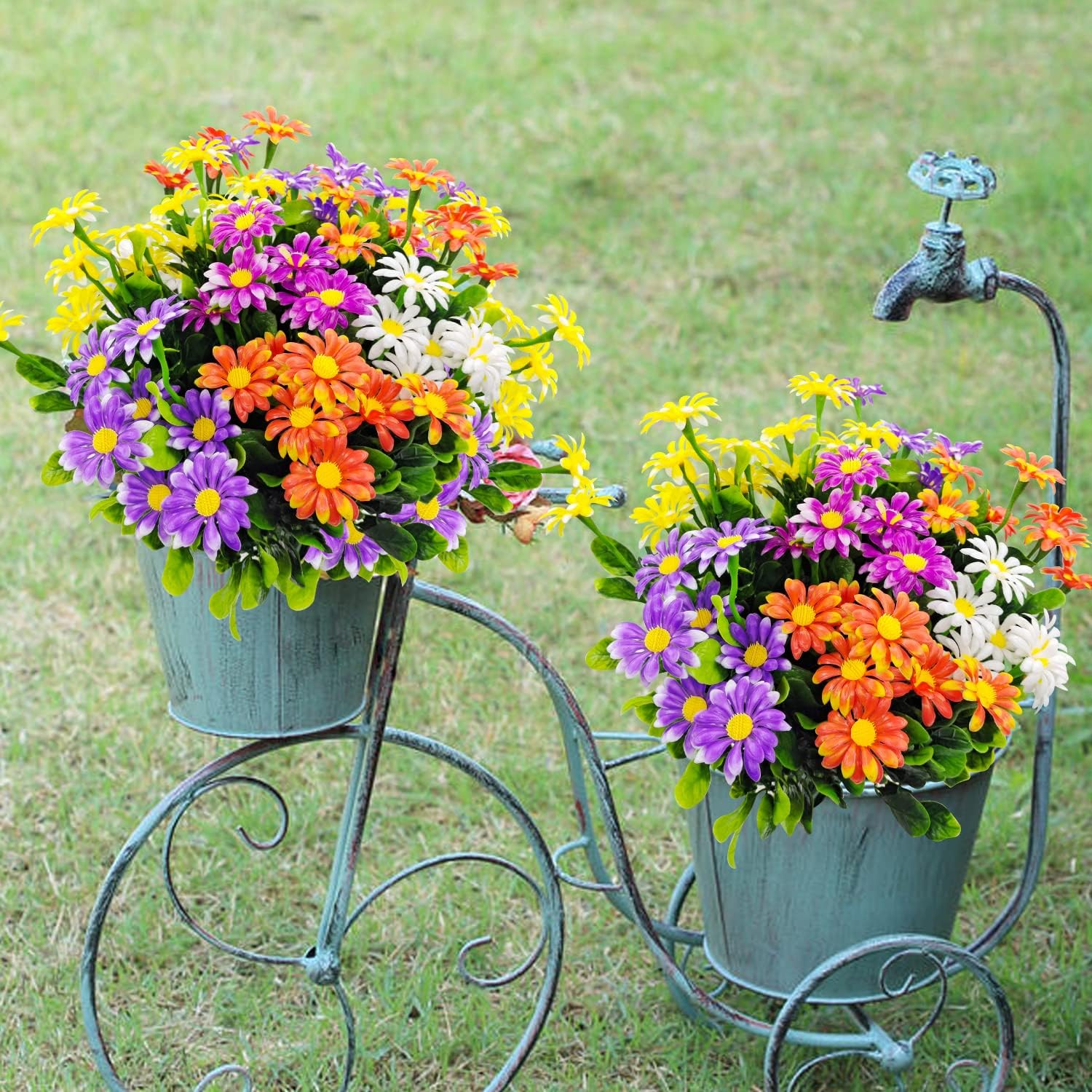 Artificial Flowers for Outdoor Front Porch Decor