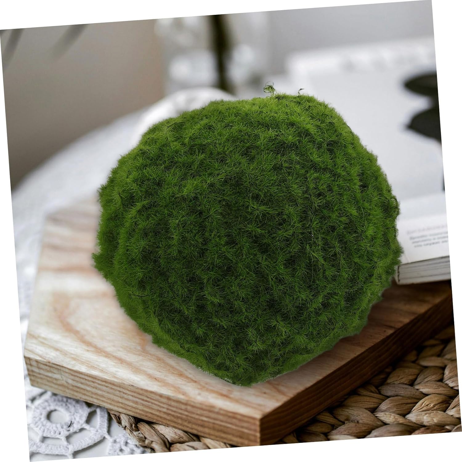 Happyyami Realistic Artificial Moss Ball 10cm Decorative Sphere