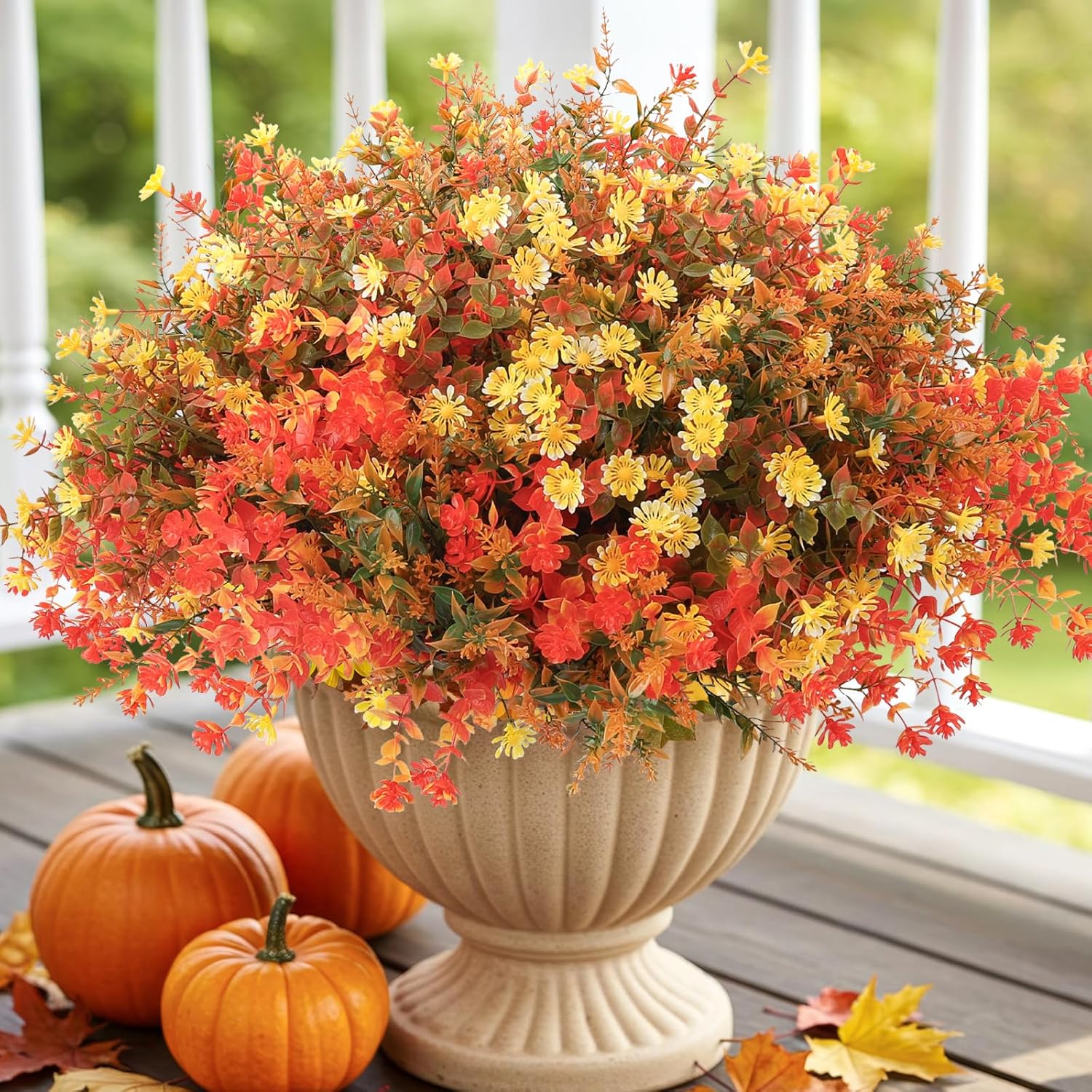 MACTING Fall Artificial Flowers for Outdoor Decor