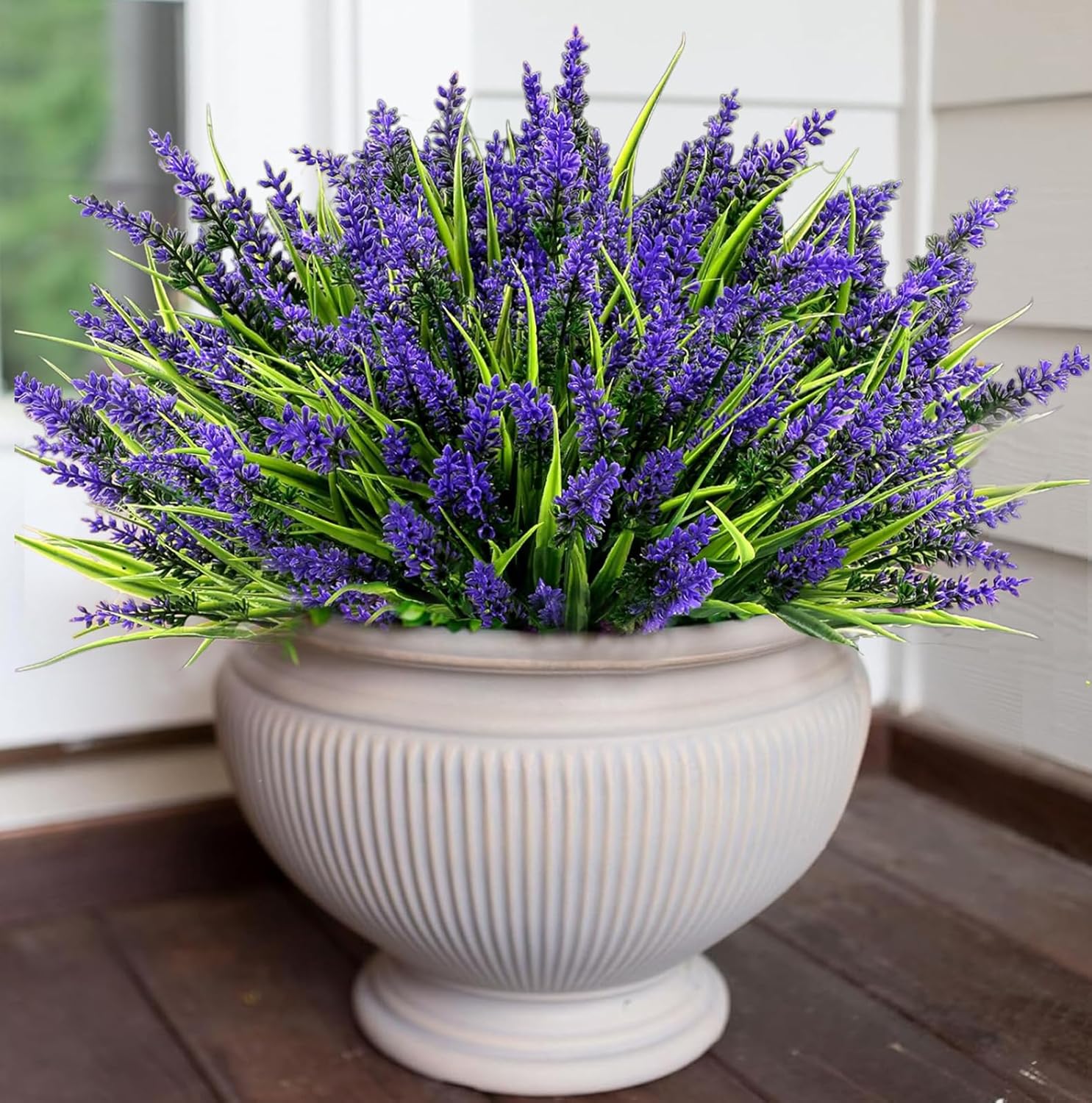12pcs Purple Artificial Lavender Flowers for Outdoor Decor